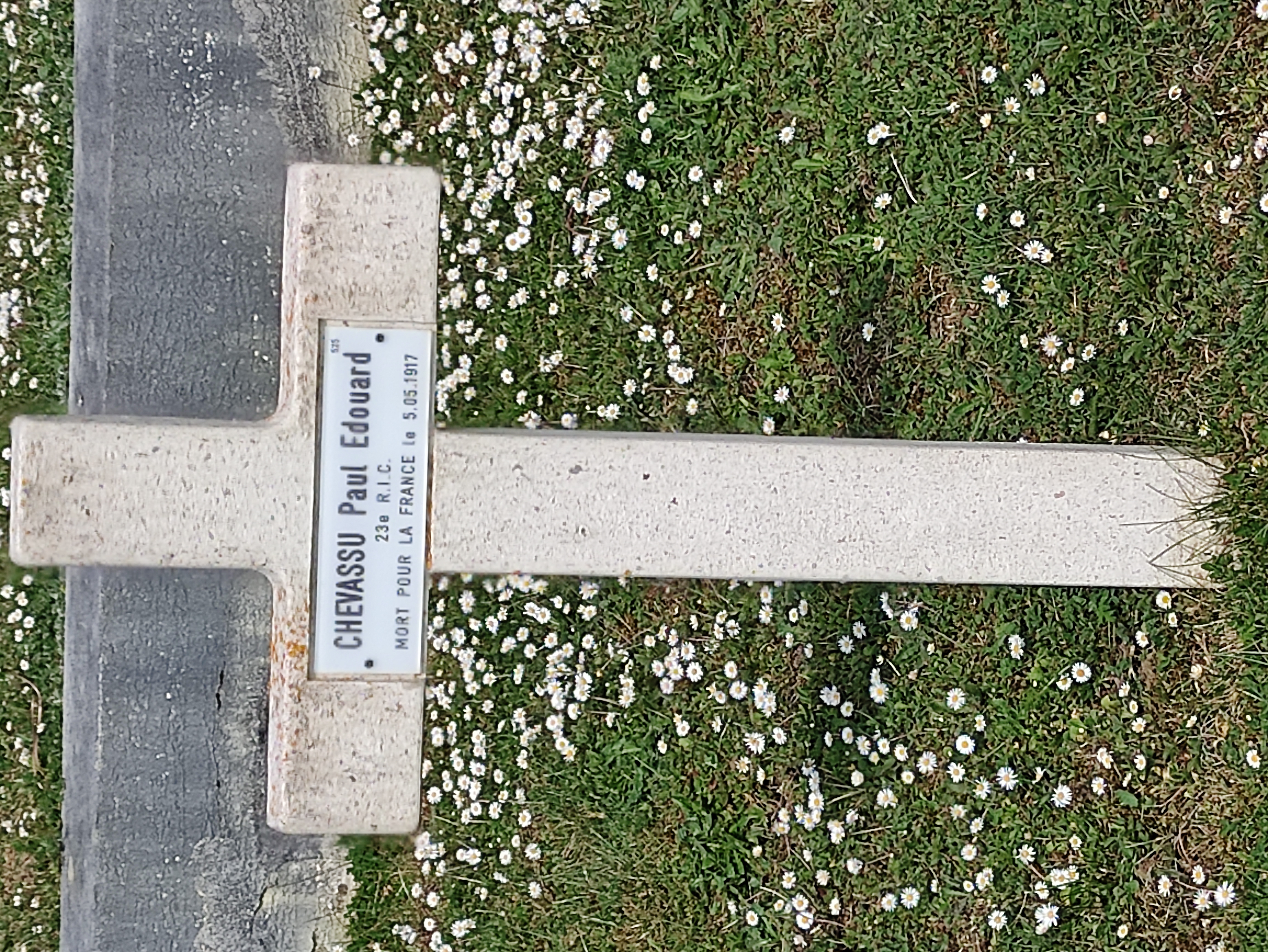 Sépulture CHEVASSU Paul Edouard Alexis