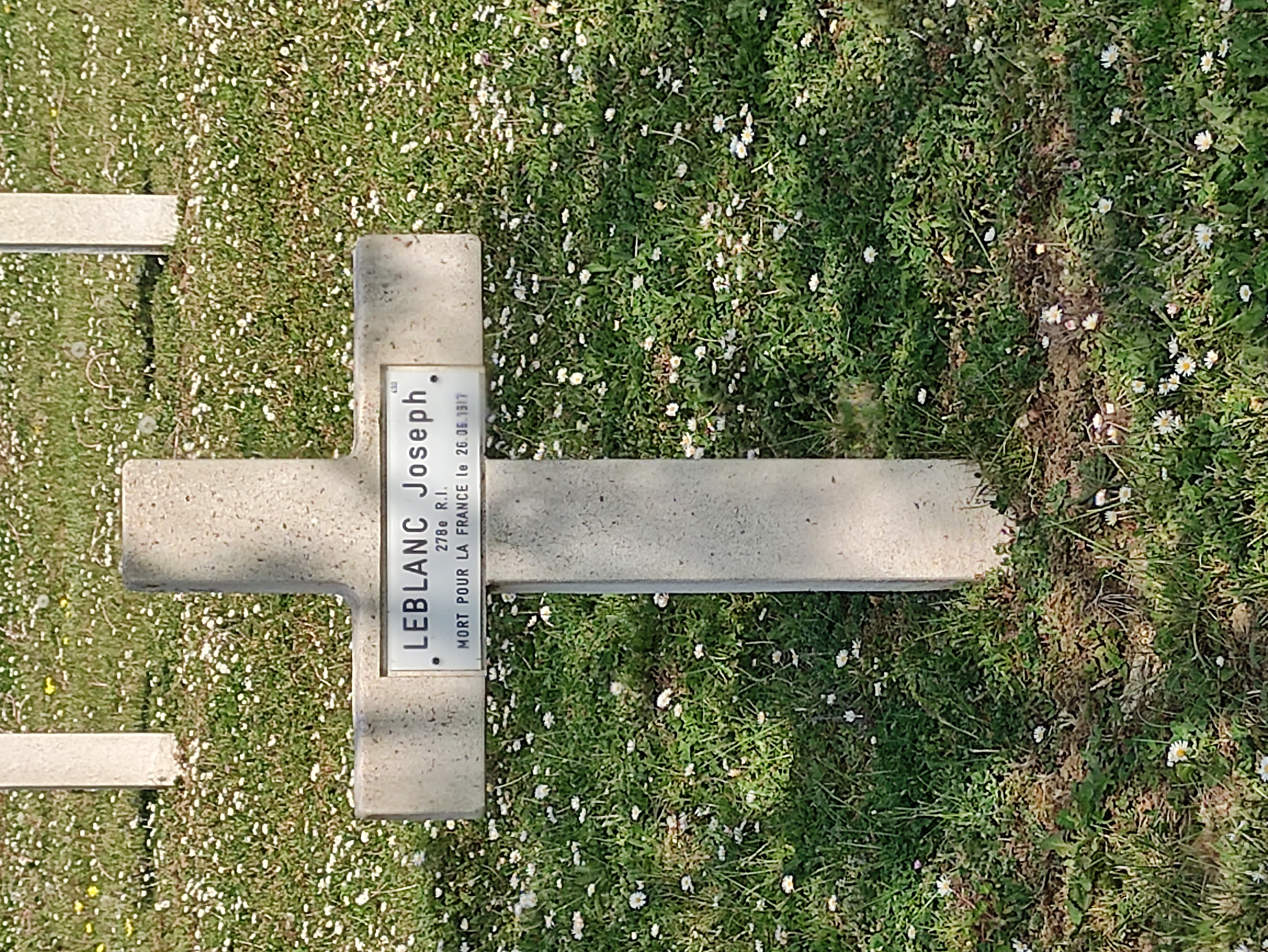 Sépulture LEBLANC Joseph