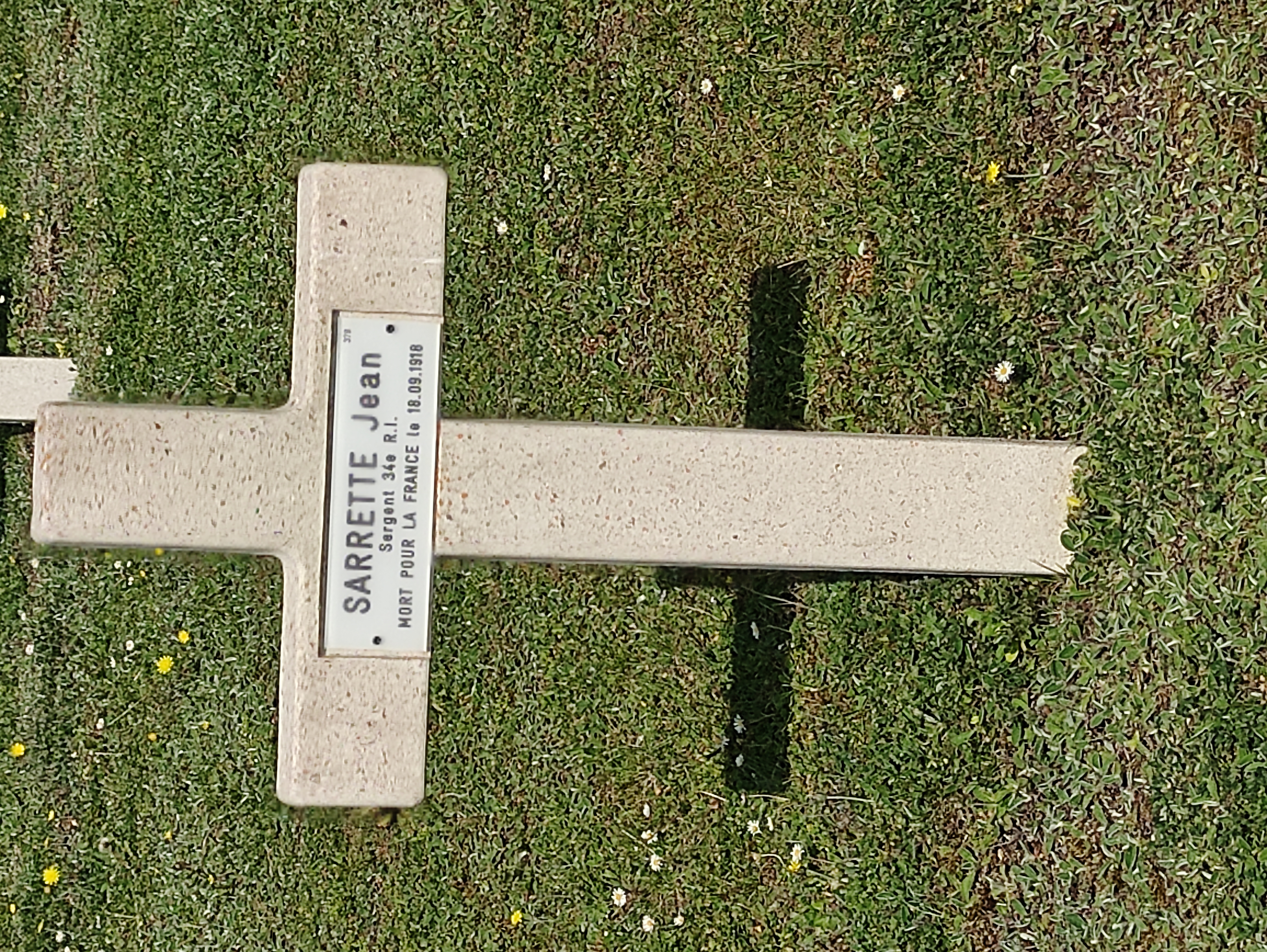 Sépulture SARRETTE Jean dit Raymond