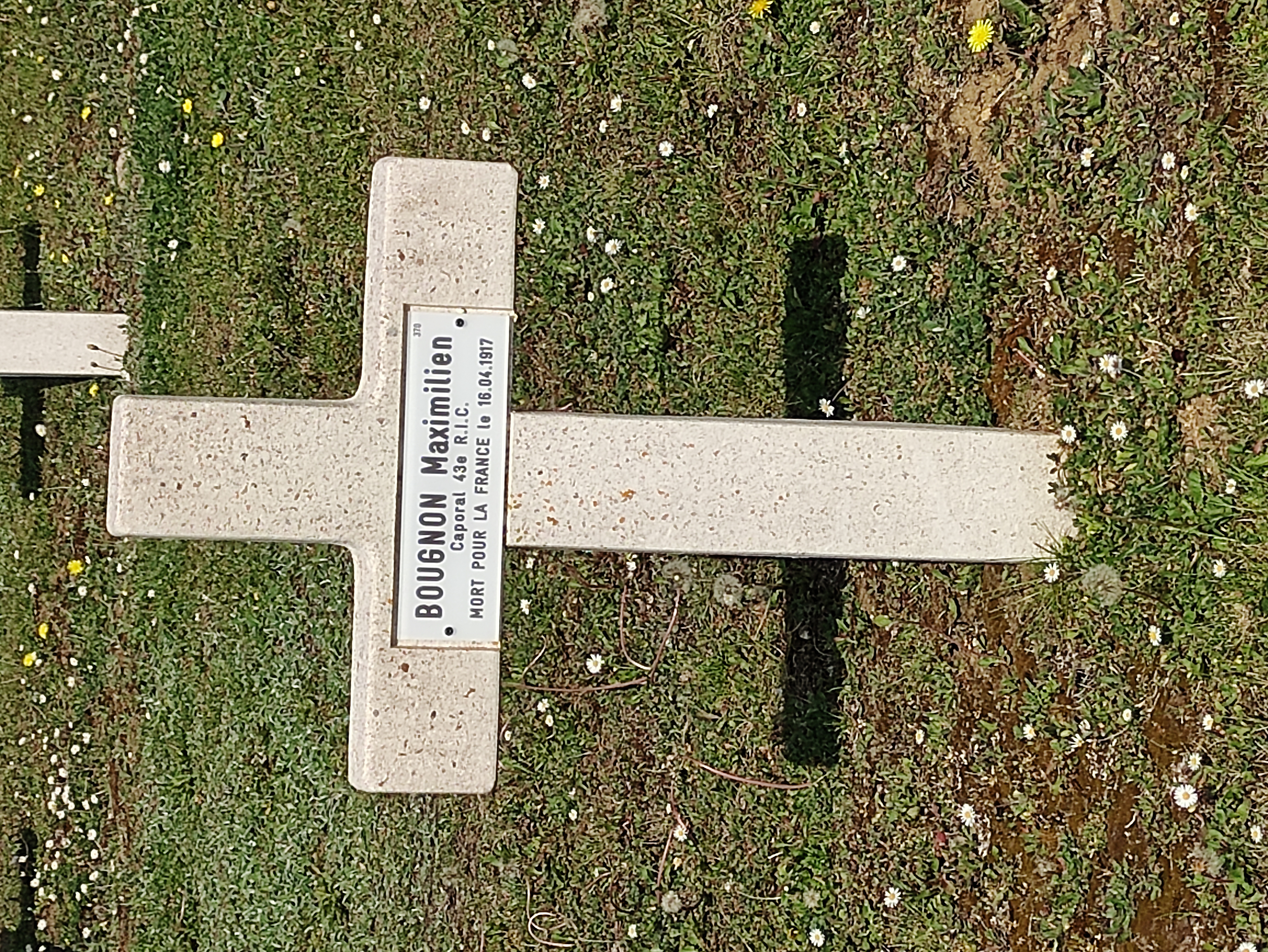 Sépulture BOUGNON Maximilien