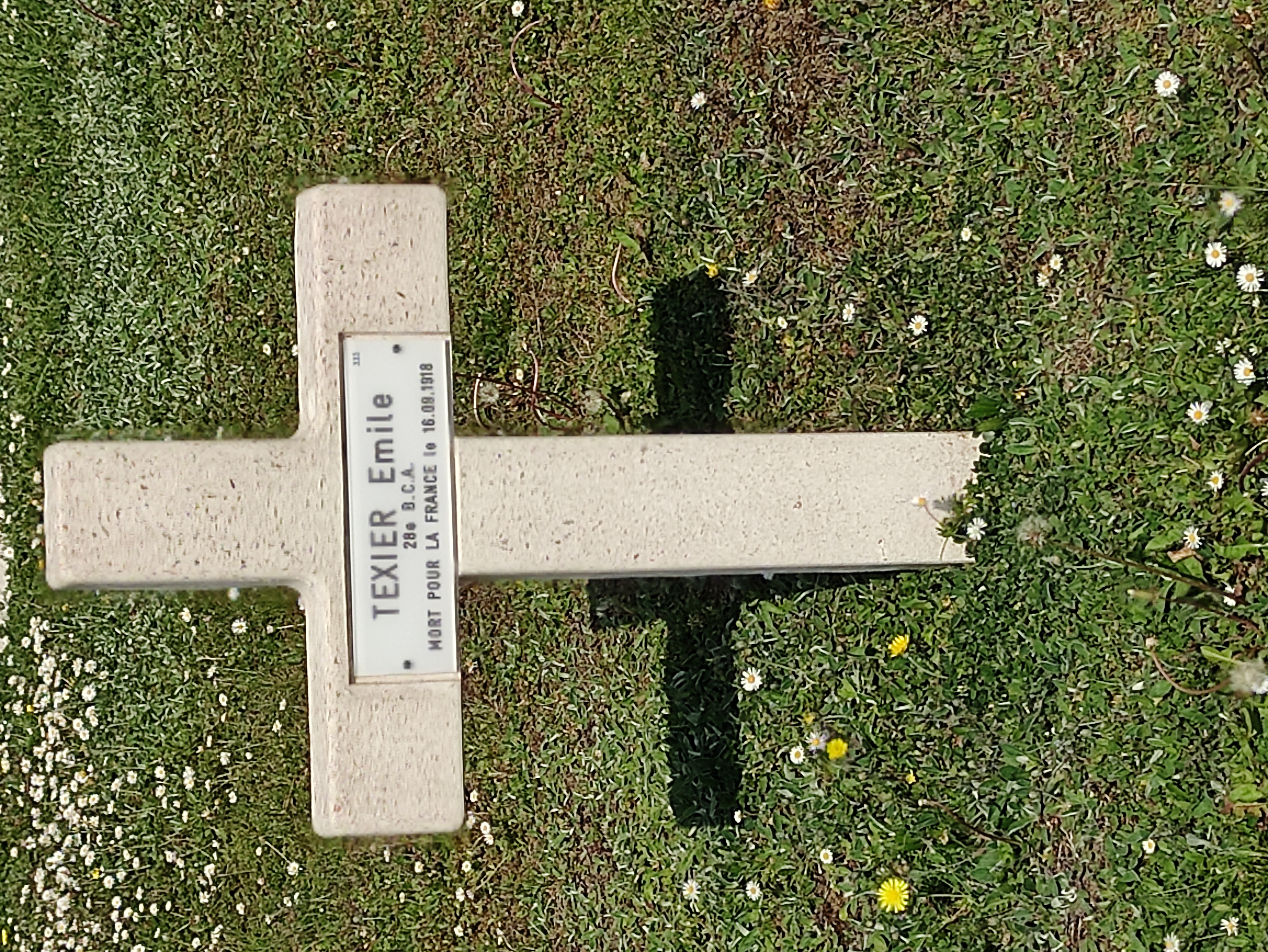 Sépulture TEXIER Emile André