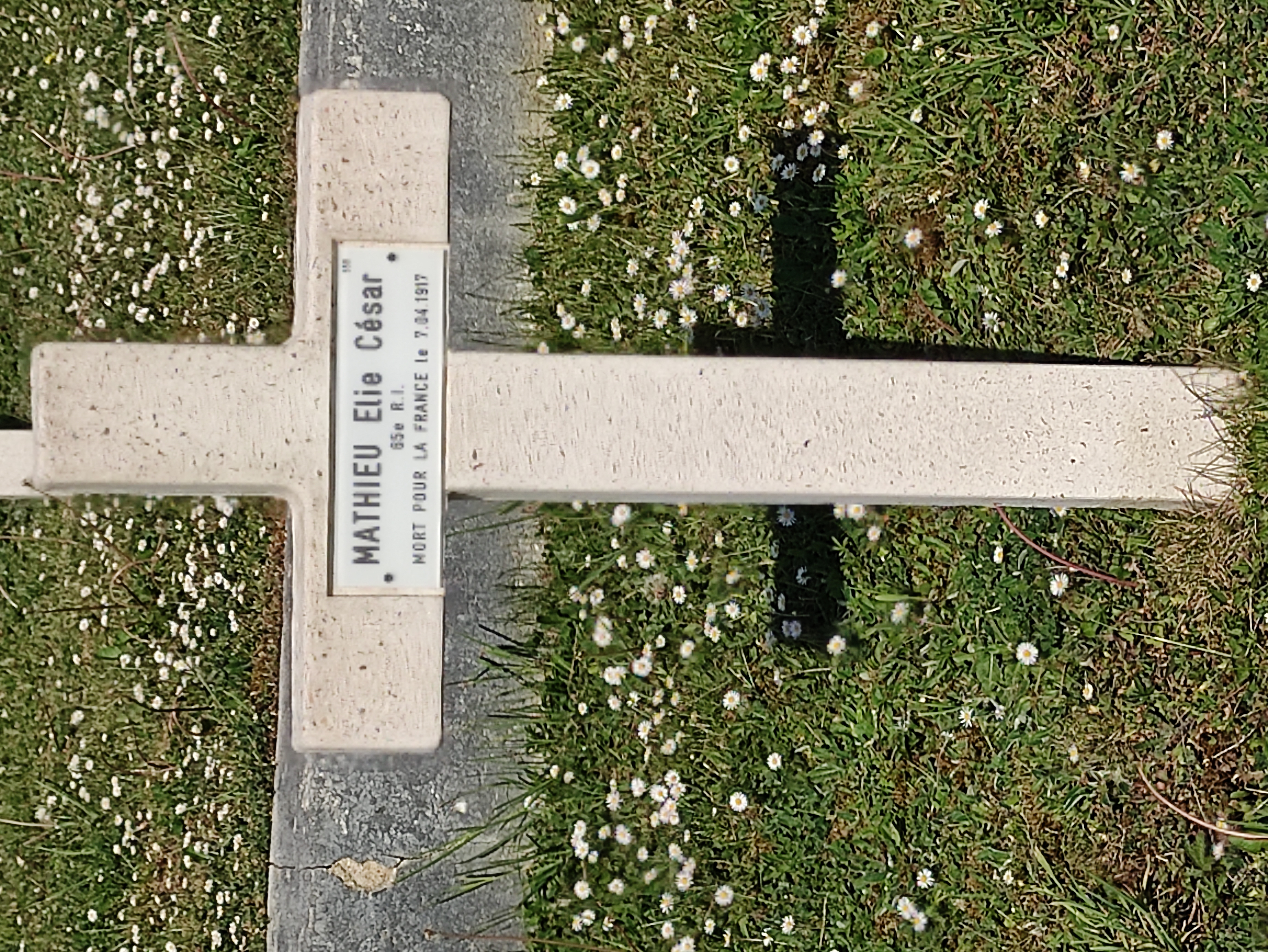 Sépulture MATHIEU Elie César Adolphe