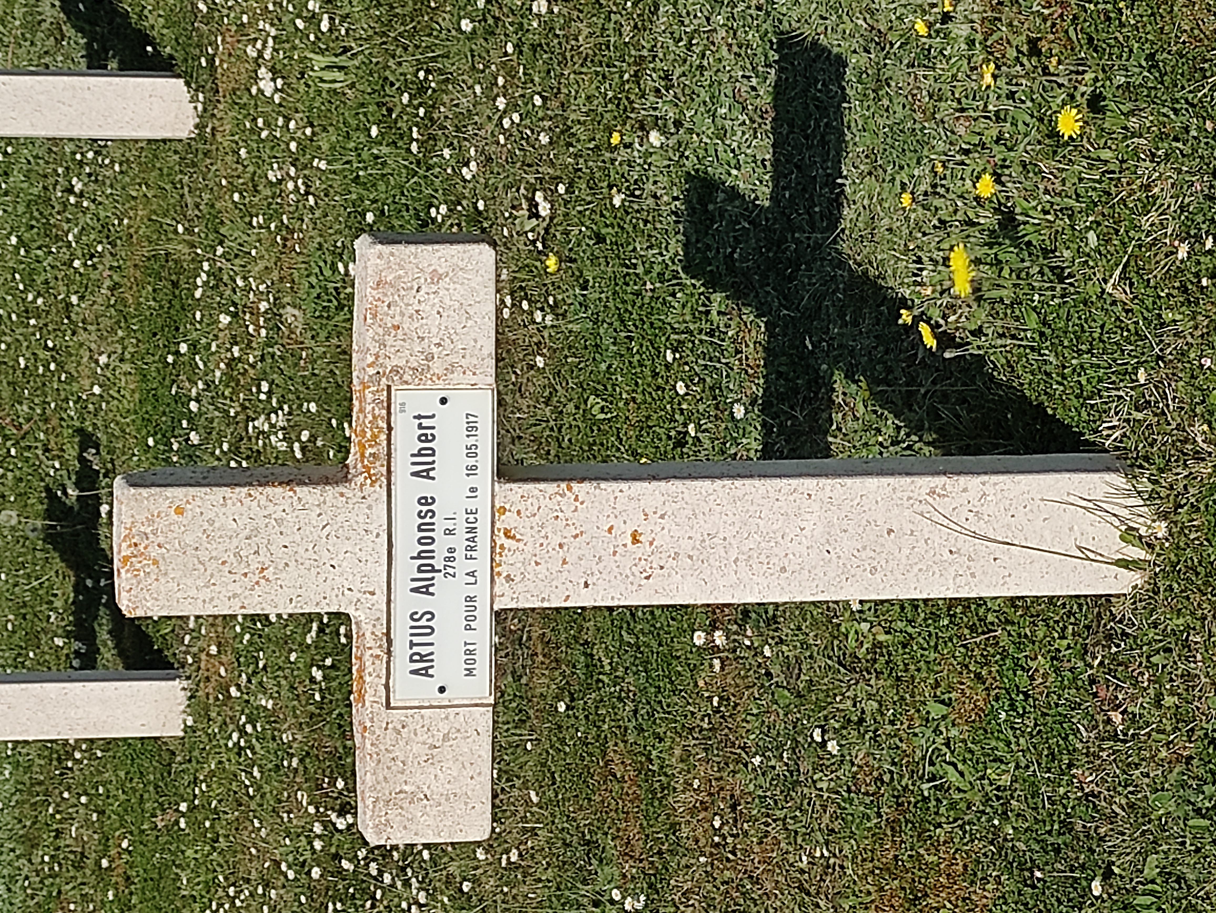 Sépulture soldat ARTUS Alphonse Albert