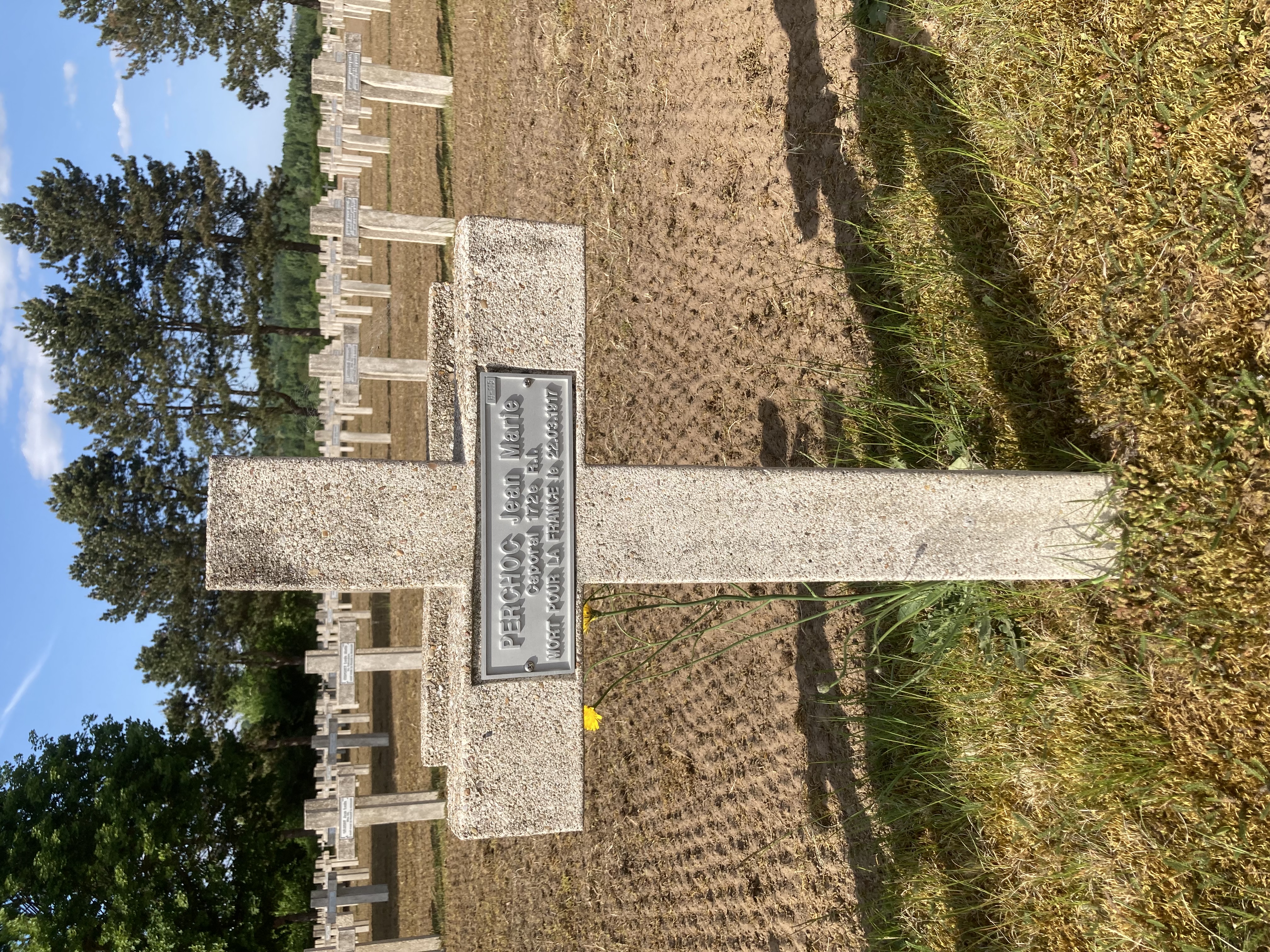 Tombe  PERCHOC Jean Marie