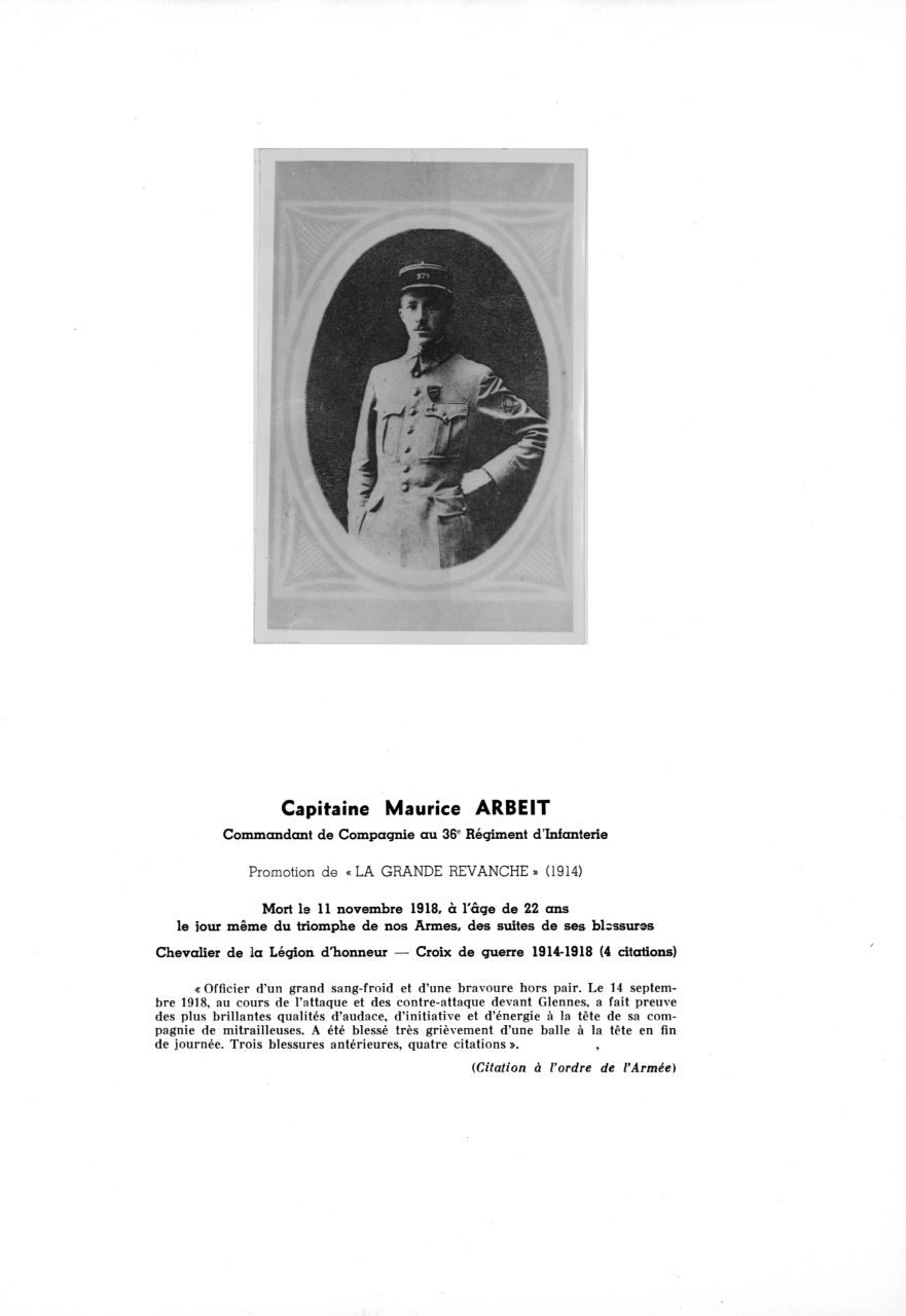 Arbeit Maurice fiche la Saint Cyrienne 