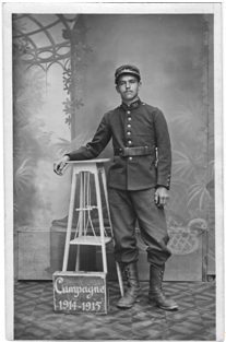 Jean-Marie LACOUR en uniforme de soldat