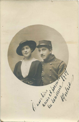 Le sergent Macaire et son épouse