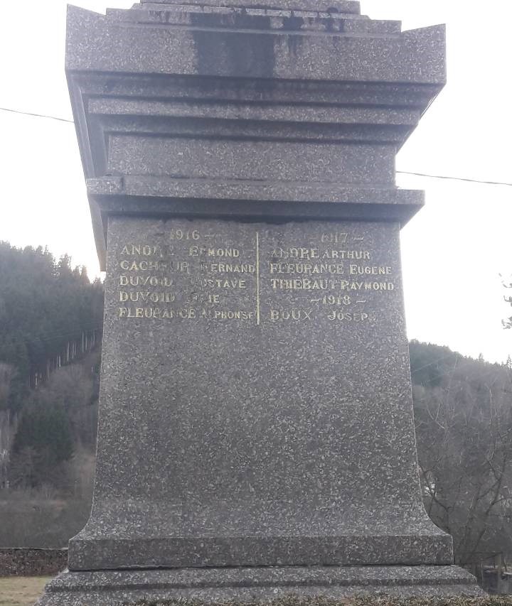 Monument aux morts Ban-sur-Meurthe Clefcy (Vosges)