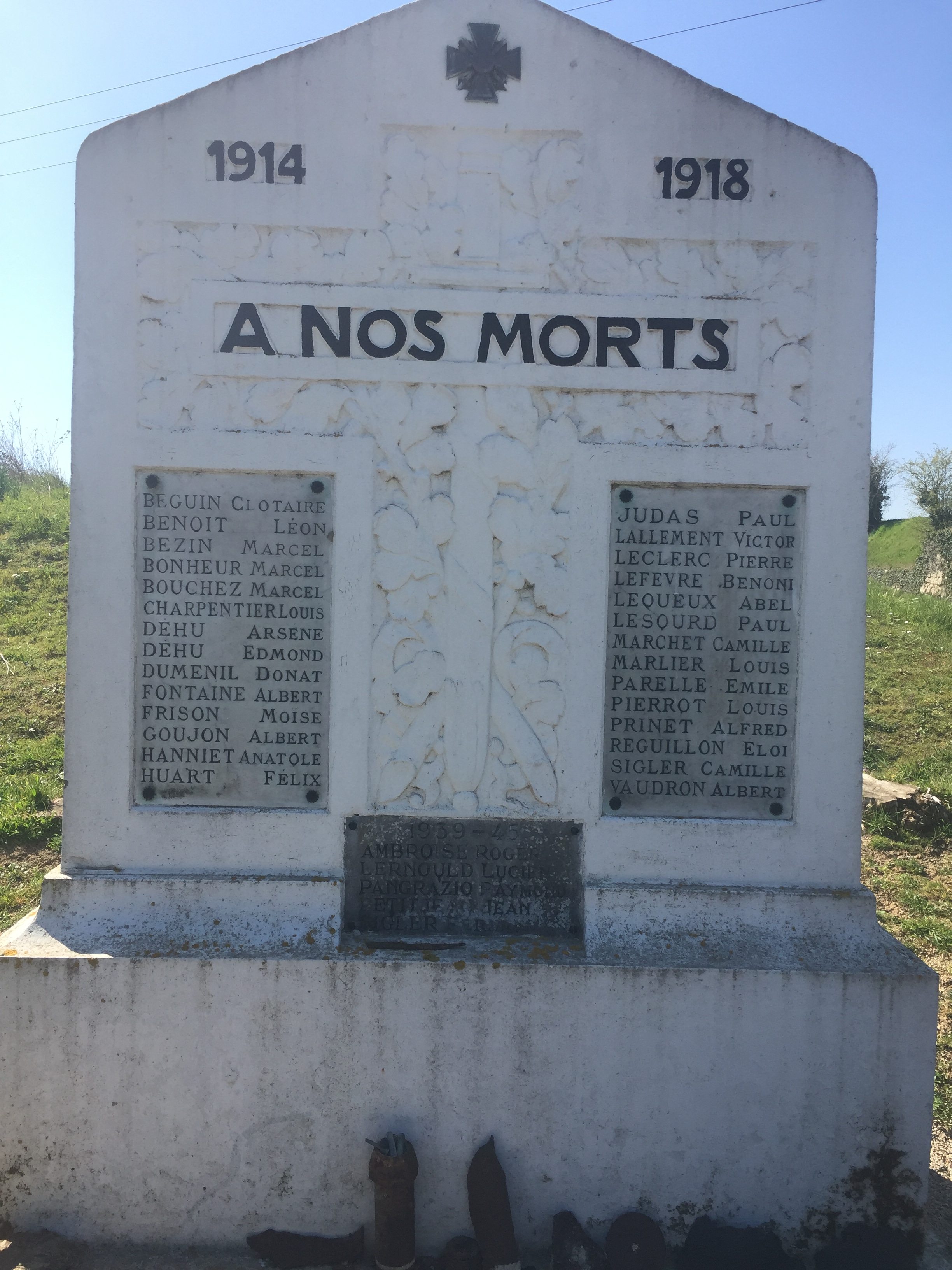 Beguin Marc Clotaire monument aux Morts de Berzy le Sec