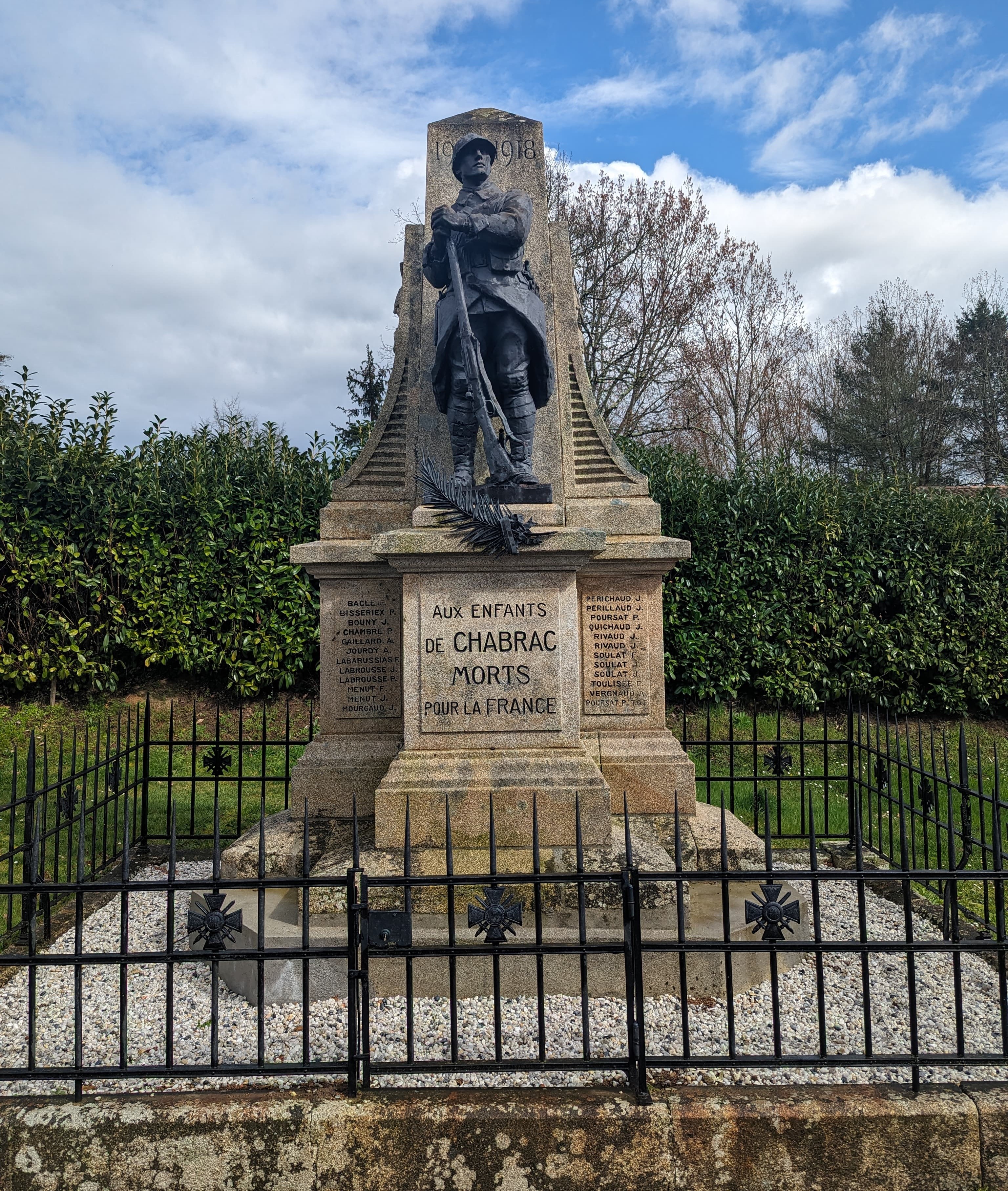 Monument aux Morts Chabrac (Charente)