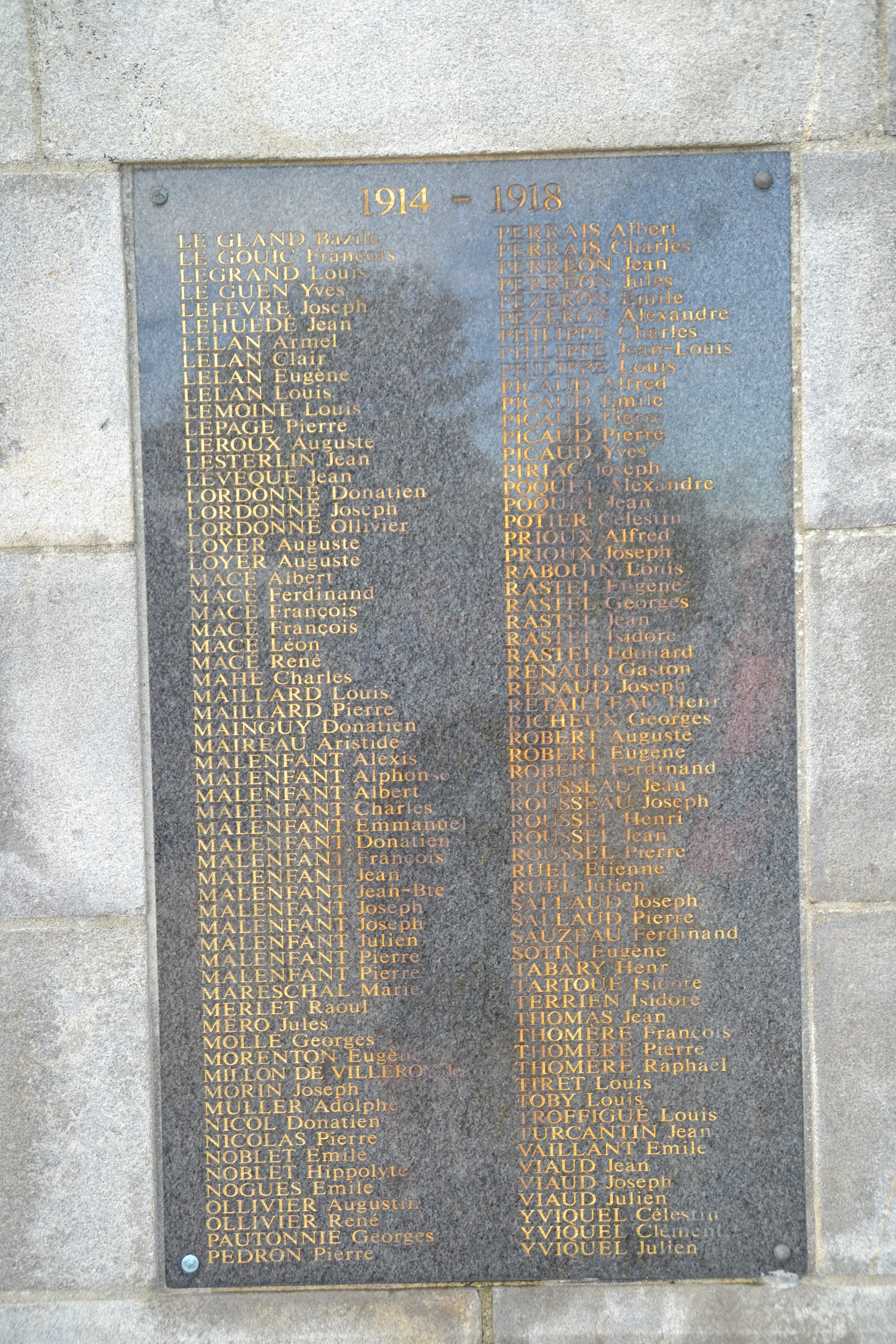 Picaud Emile Pierre Marie monument aux Morts de Guérande