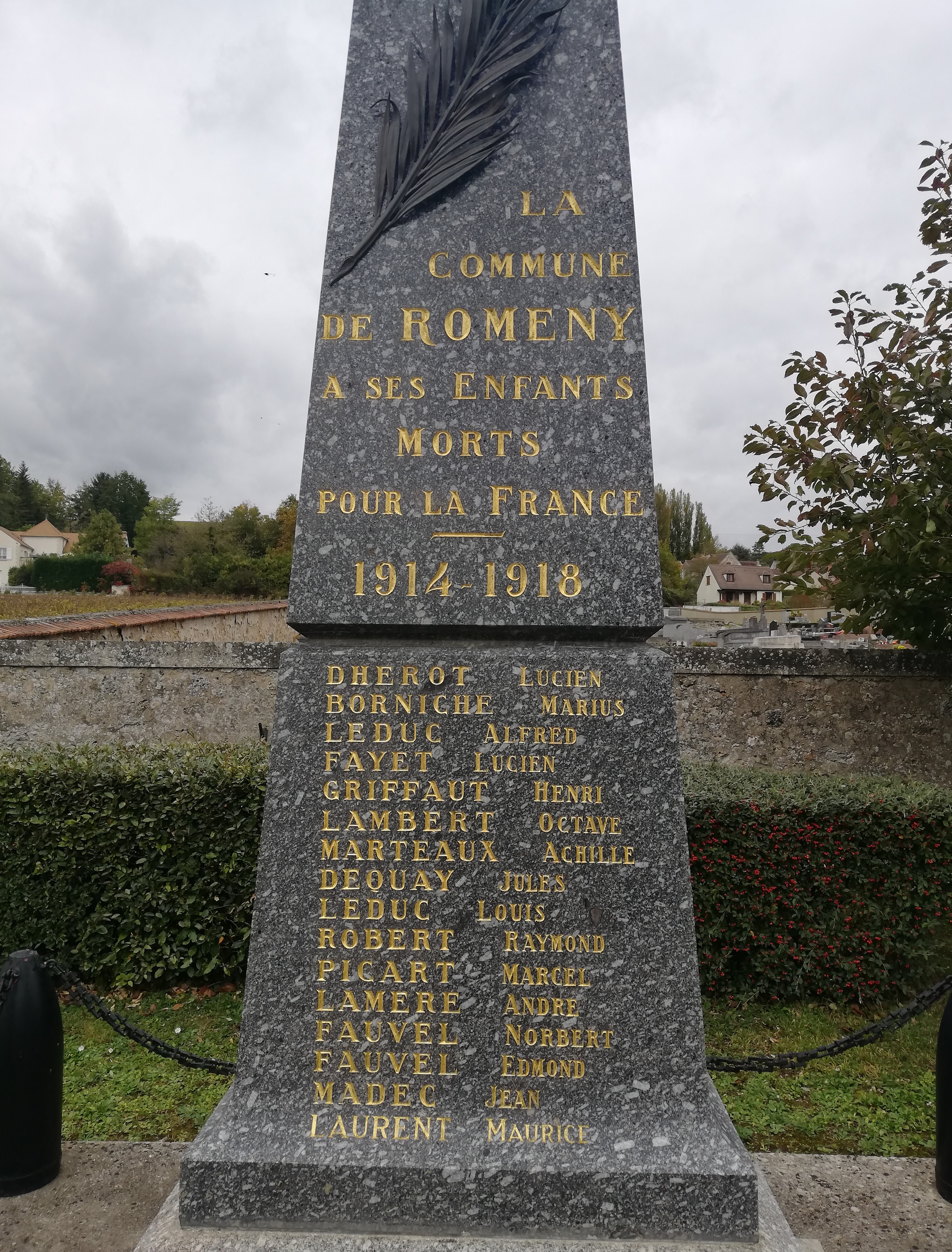 Monument aux Morts Romeny sur Marne (Aisne)