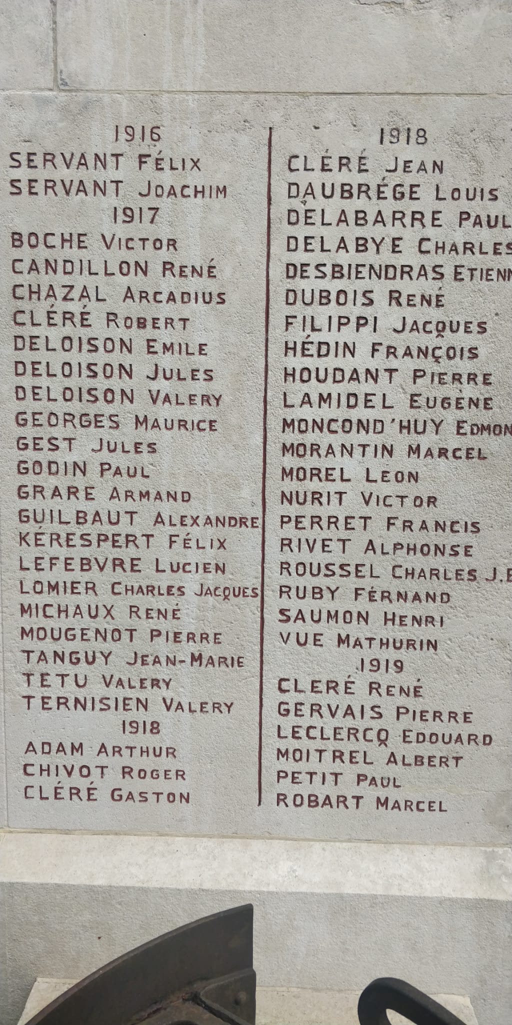 Monument aux Morts Saint Valéry sur Somme (80)