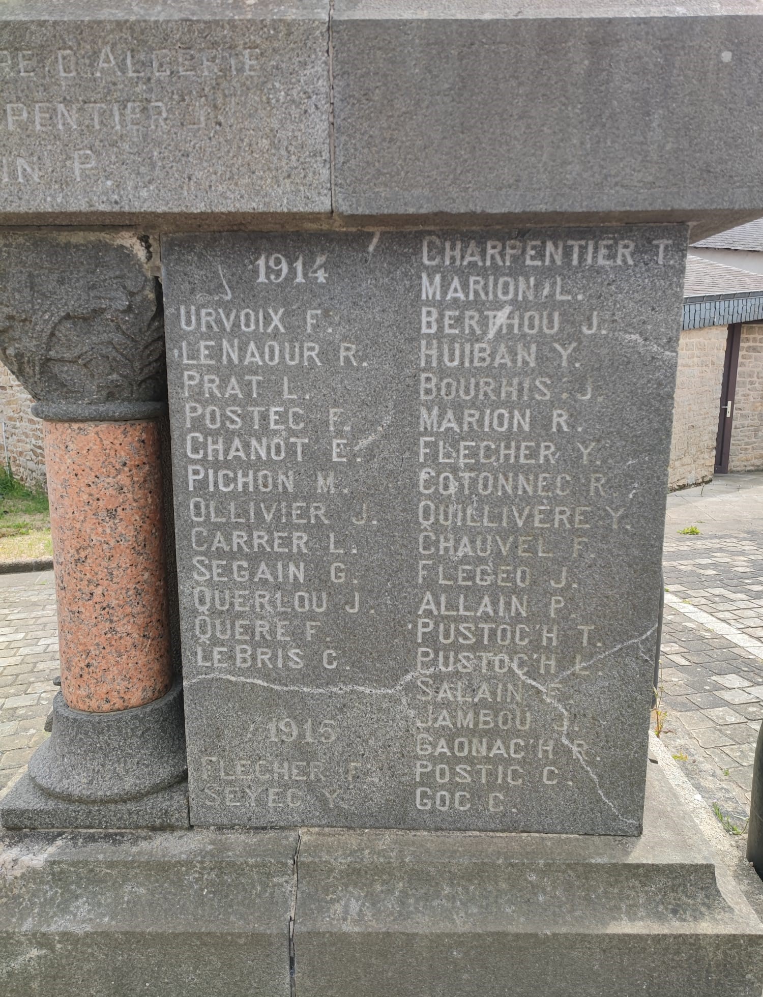 Monument aux morts Saint-Thurien (Finistère)