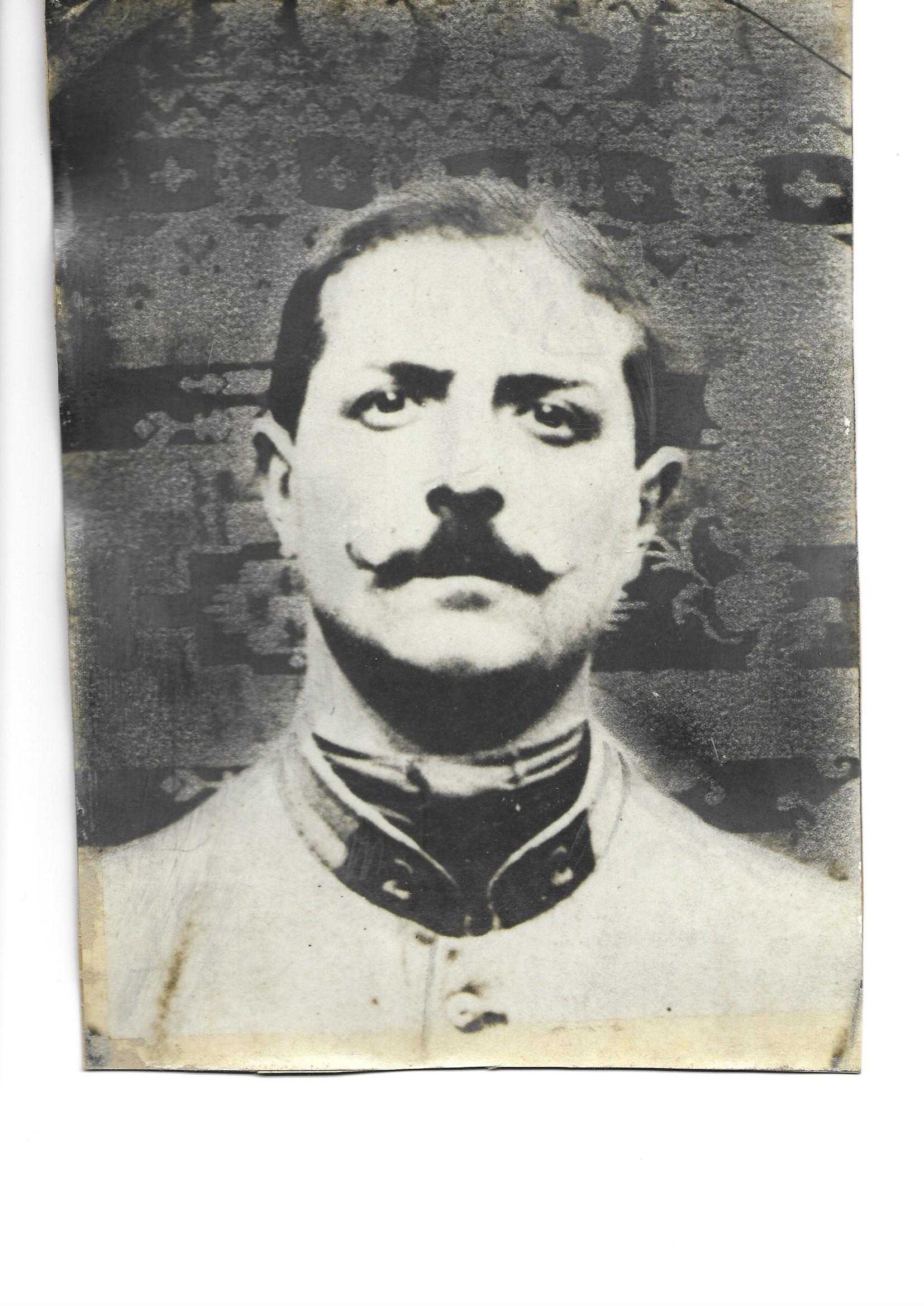 Portrait du soldat PINGUET Fernand -131ème RI - Tué le 16 avril 1917