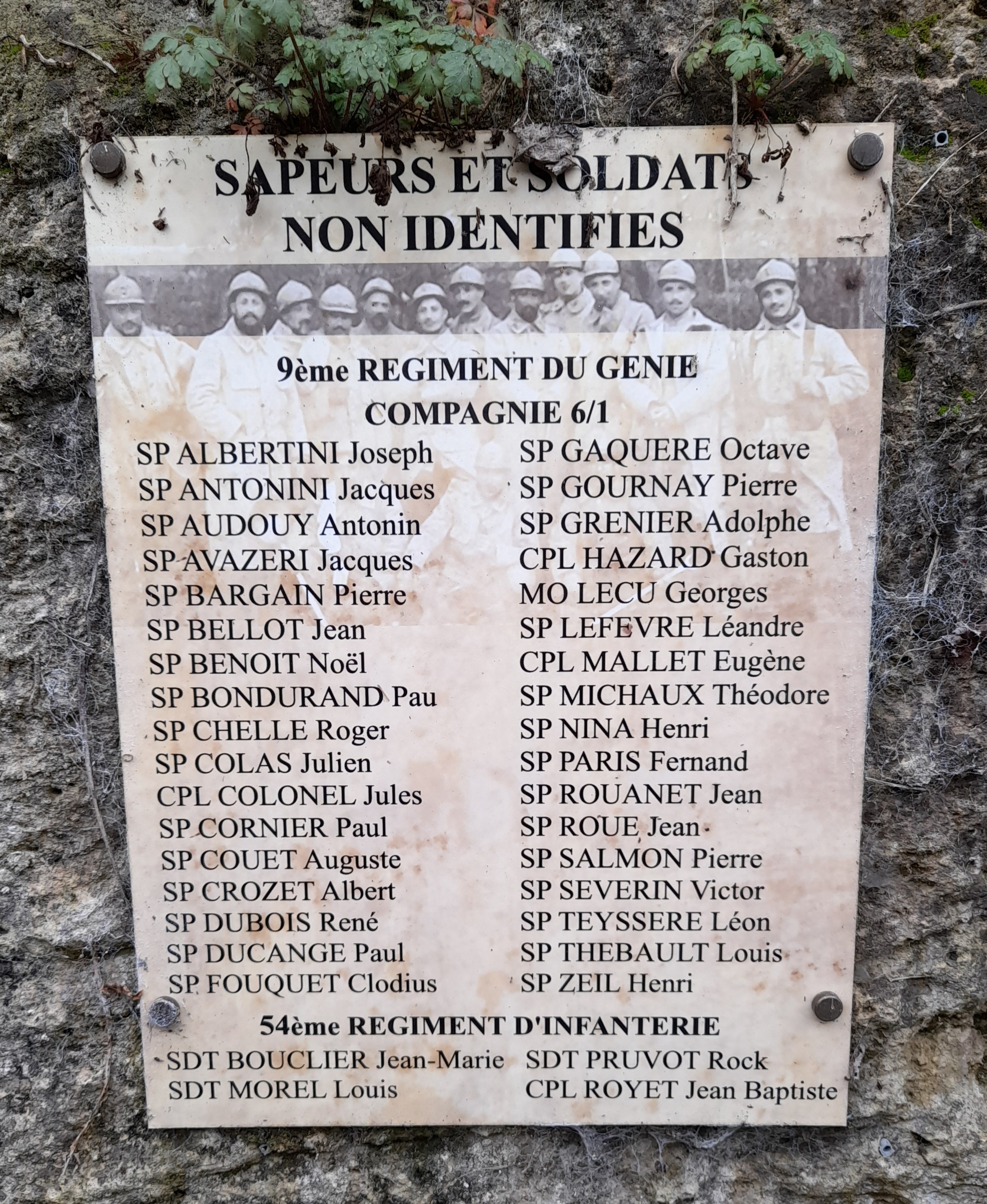Plaque commémorative Ciry-Salsogne N.I.(Aisne) Plaque commémorative Ciry-Salsogne N.I.(Aisne)
