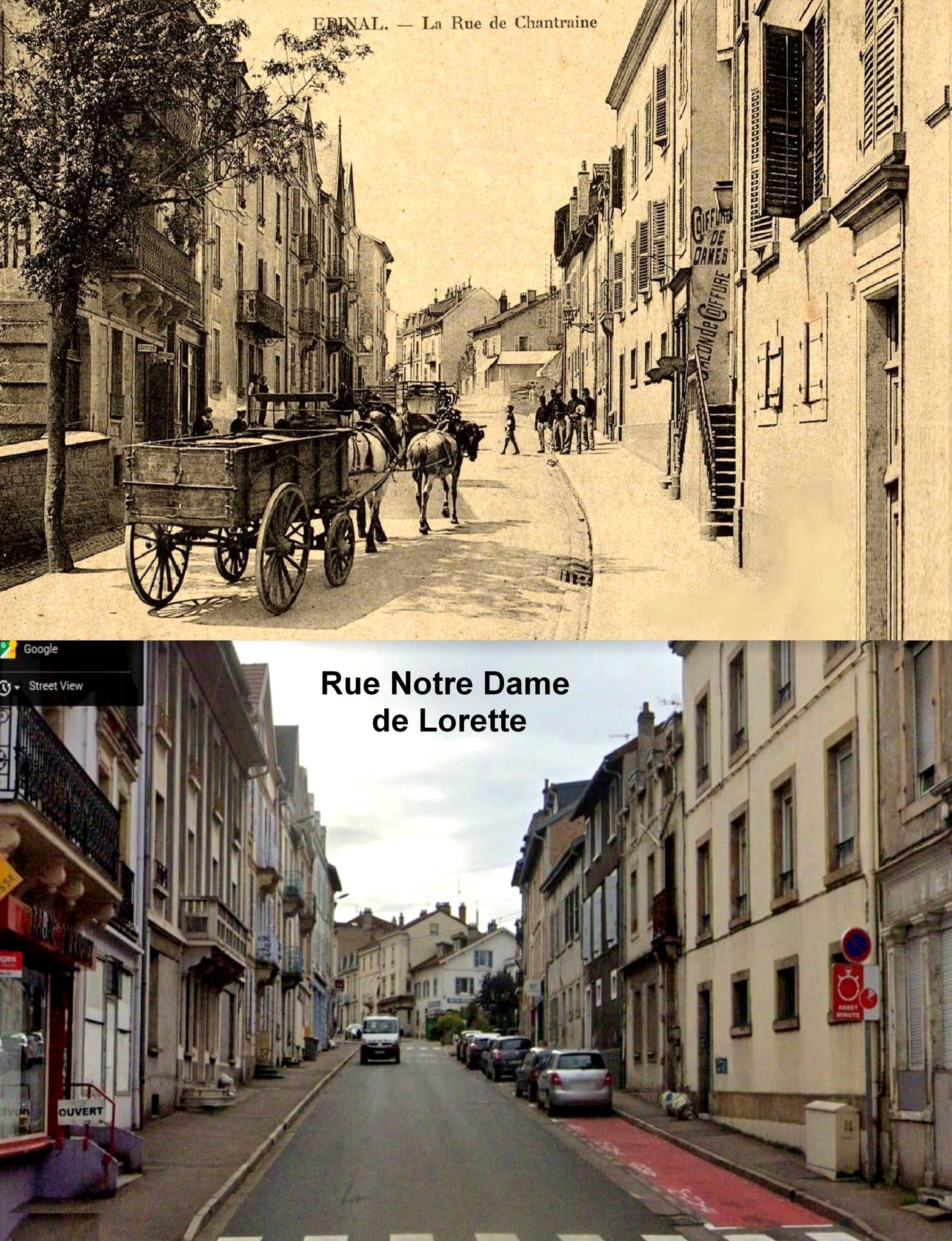rue Chantraine, Epinal, Vosges - naissance Kirsch rue Chantraine, Epinal, Vosges - naissance Kirsch