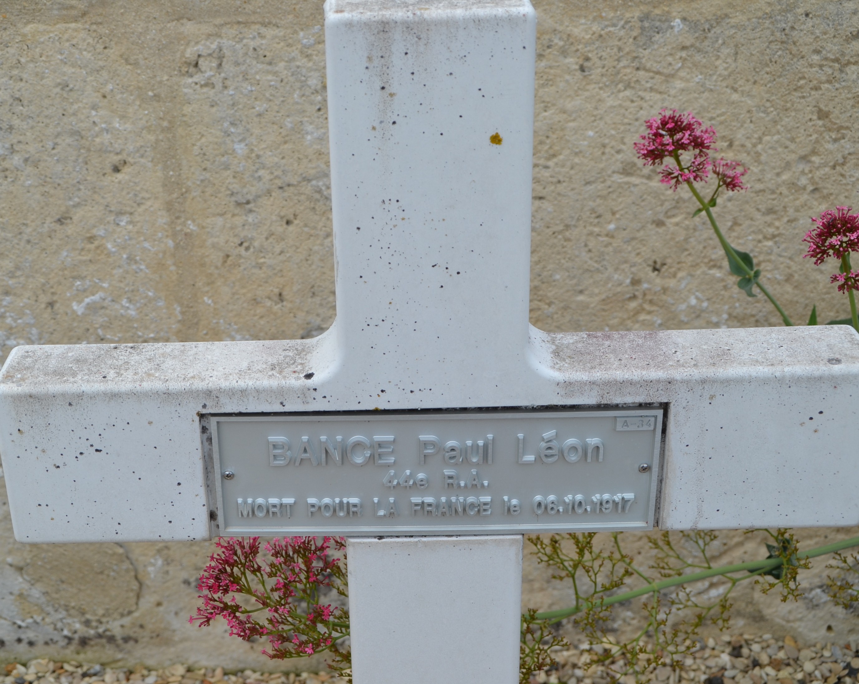 Bance Paul Léon sépulture à Serches (Aisne)