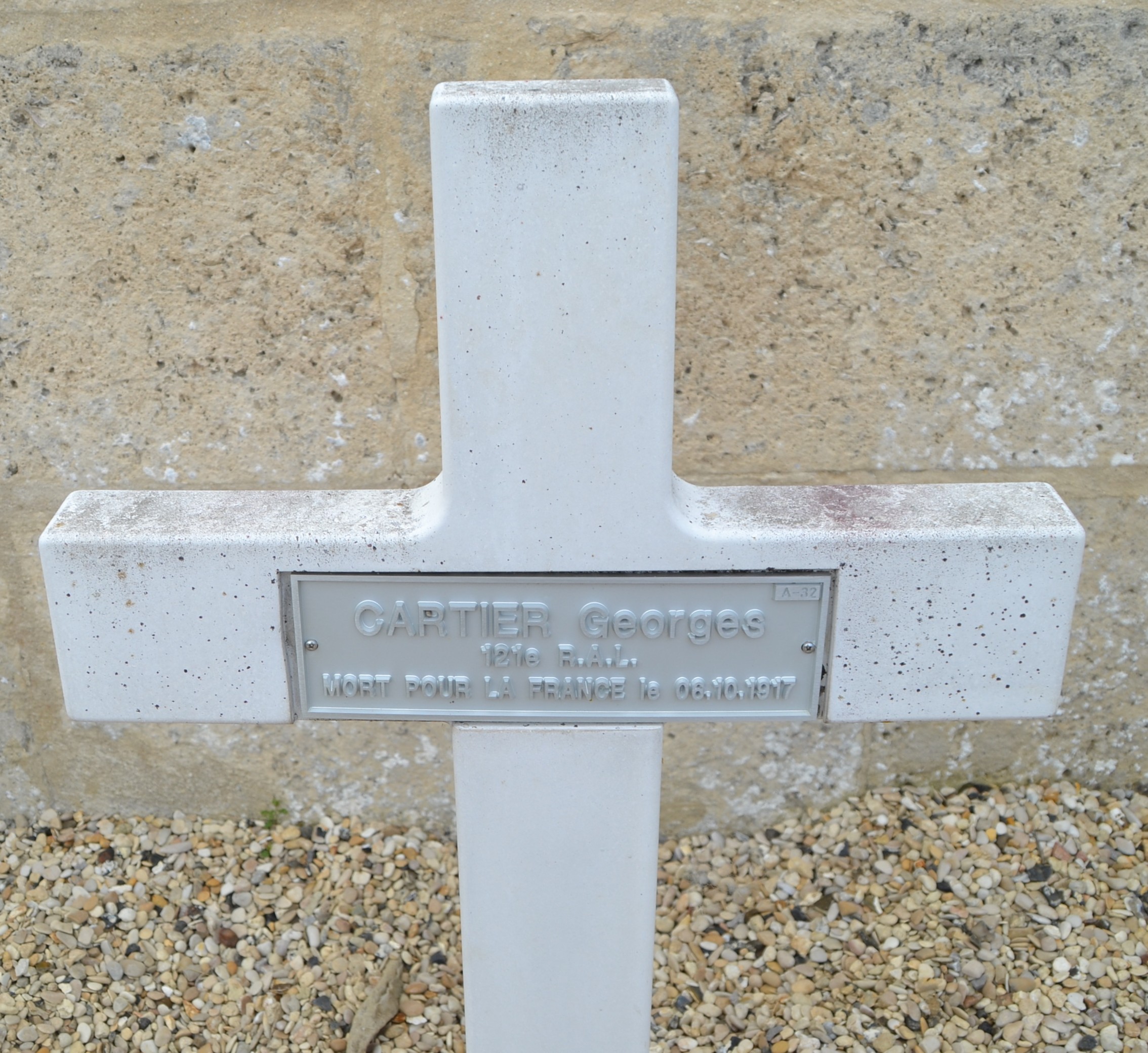 Cartier Georges sépulture à Serches (Aisne)