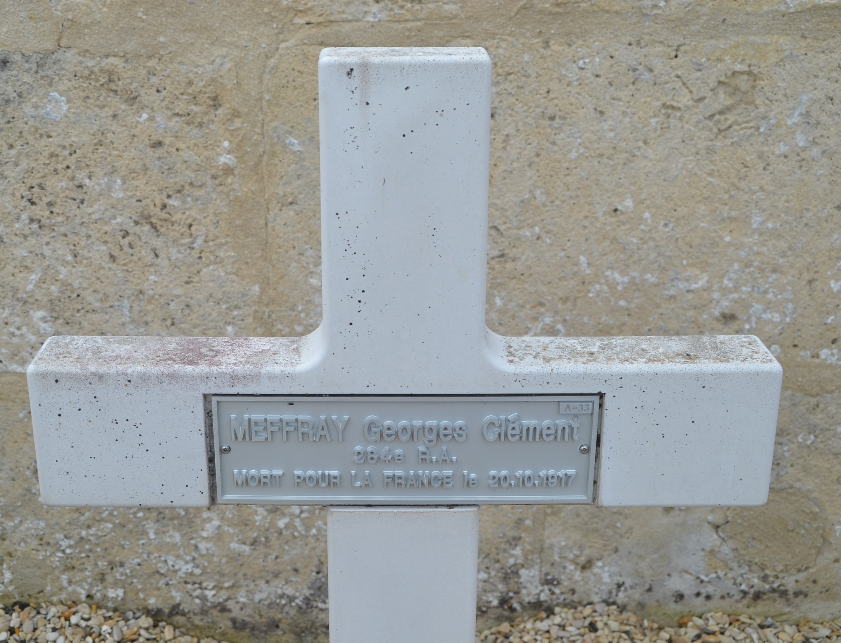 Meffray Georges Clément sépulture à Serches (Aisne)