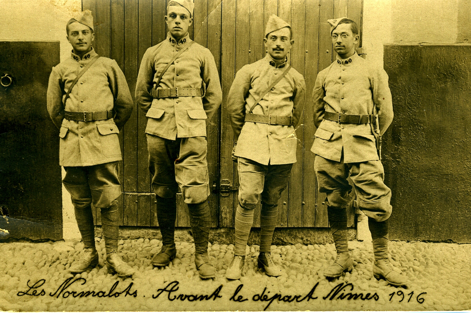 Photo des Mobilisés de l'Ecole Normale en 1916