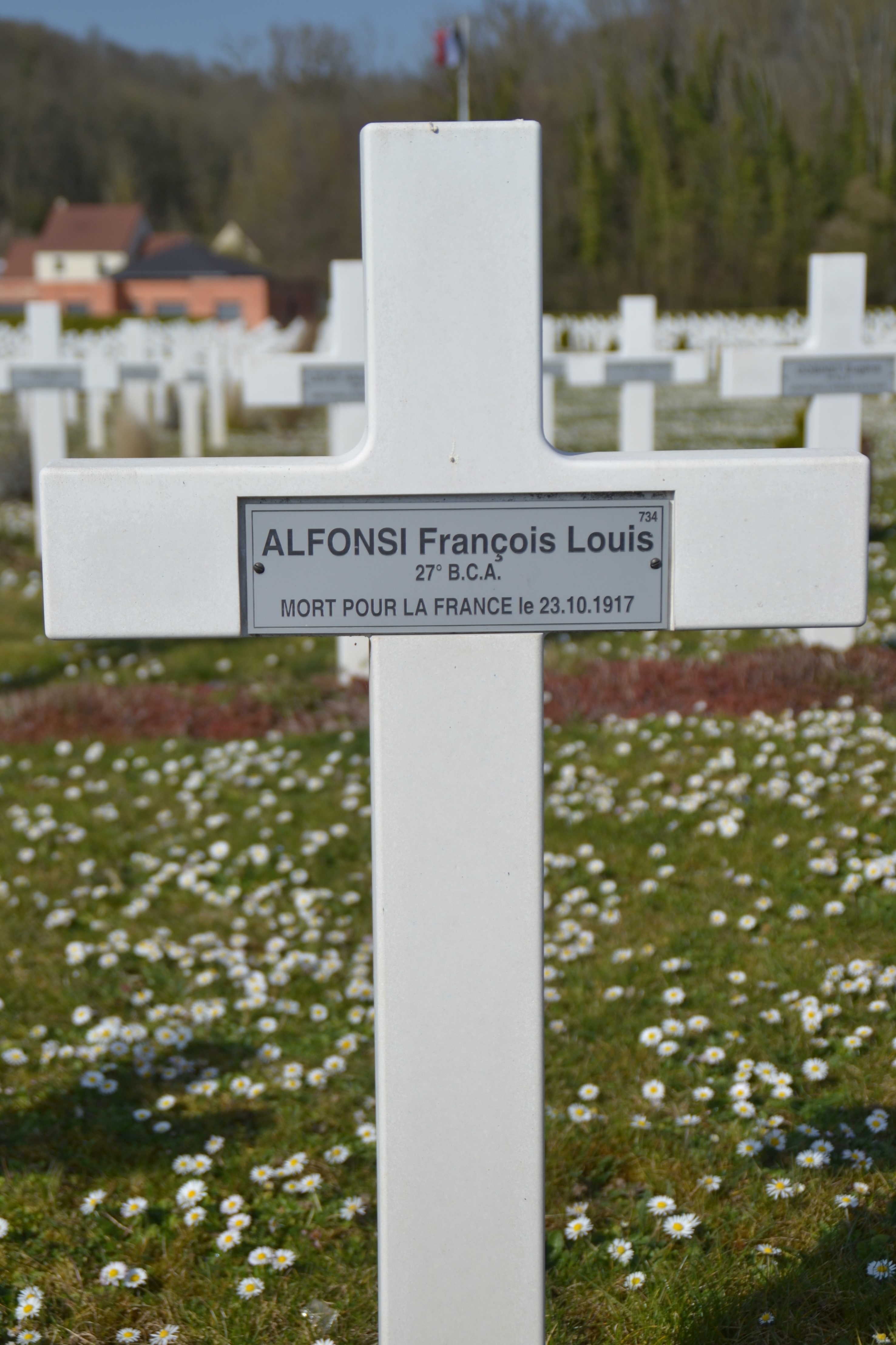 Alfonsi François Louis sépulture à Vailly sur Aisne (Aisne)