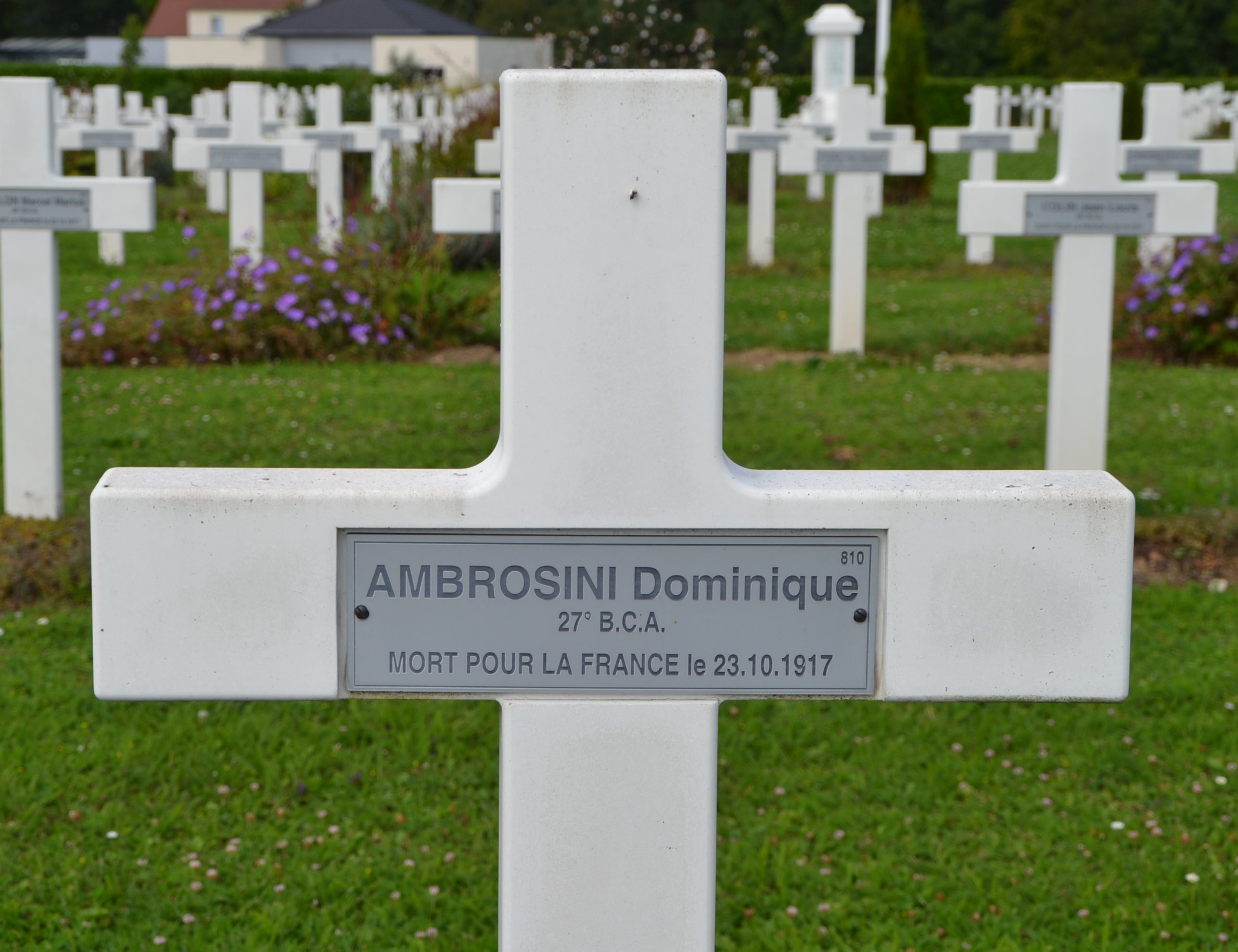 Ambrosini Dominique sépulture à Vailly sur Aisne (Aisne)
