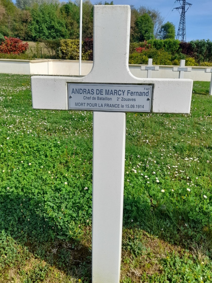  Andras de Marcy Fernand sépulture Crouy (Aisne)