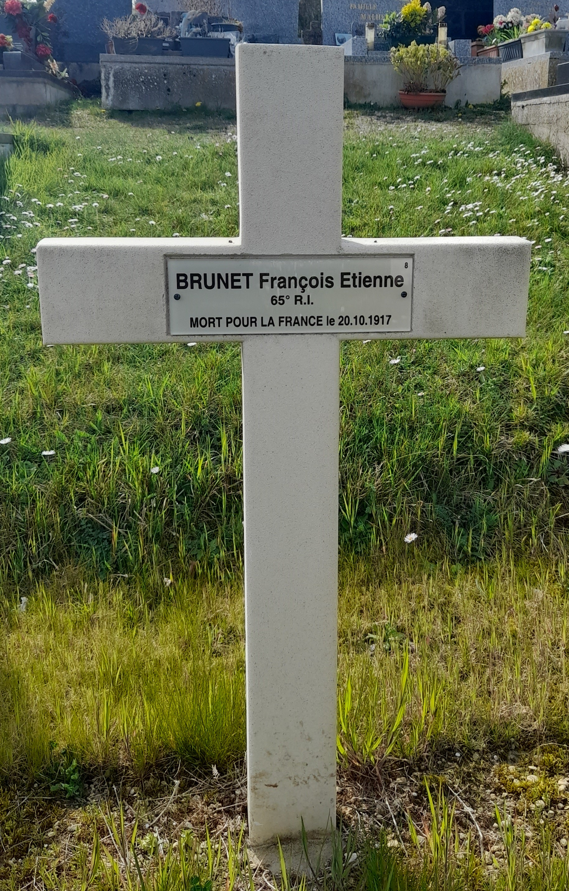 Brunet François Etienne sépulture à Acy (02)