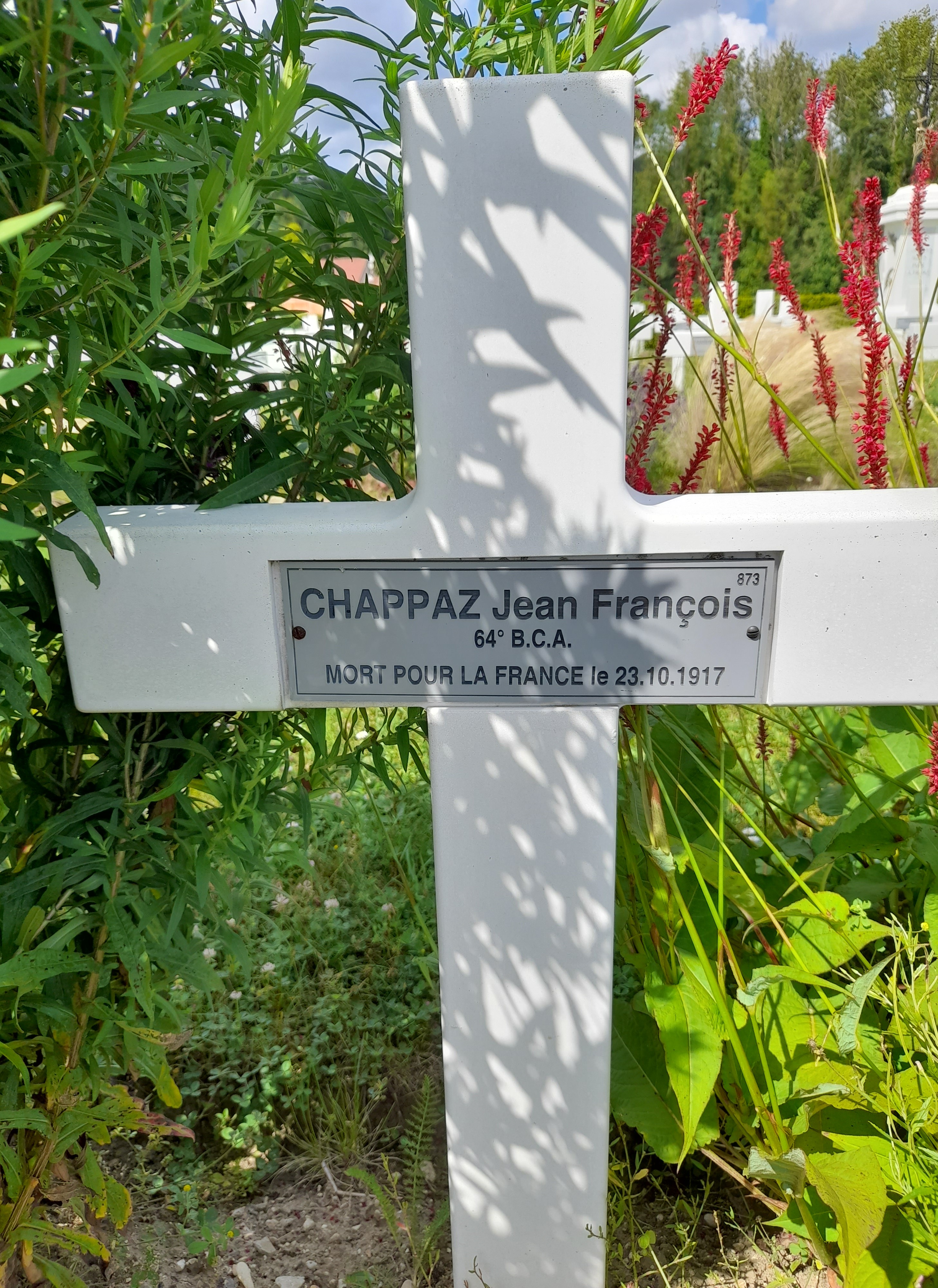 Chappaz Jean François Antoine sépulture à Vailly Chappaz Jean François Antoine sépulture à Vailly