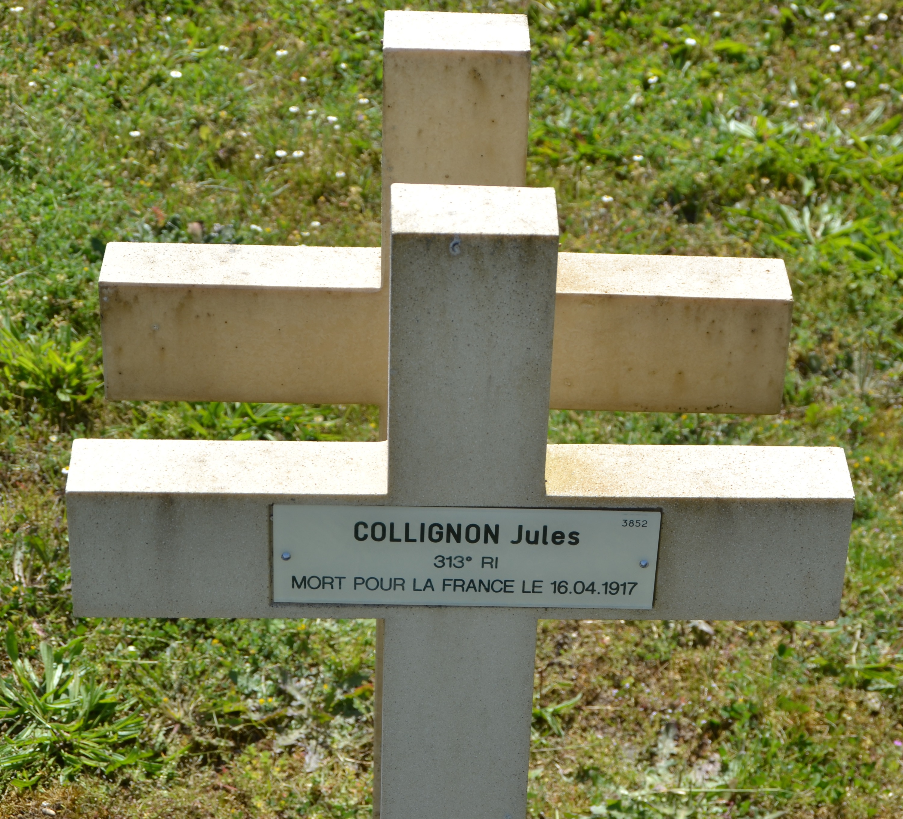 Collignon Jules sépulture à Pontavert