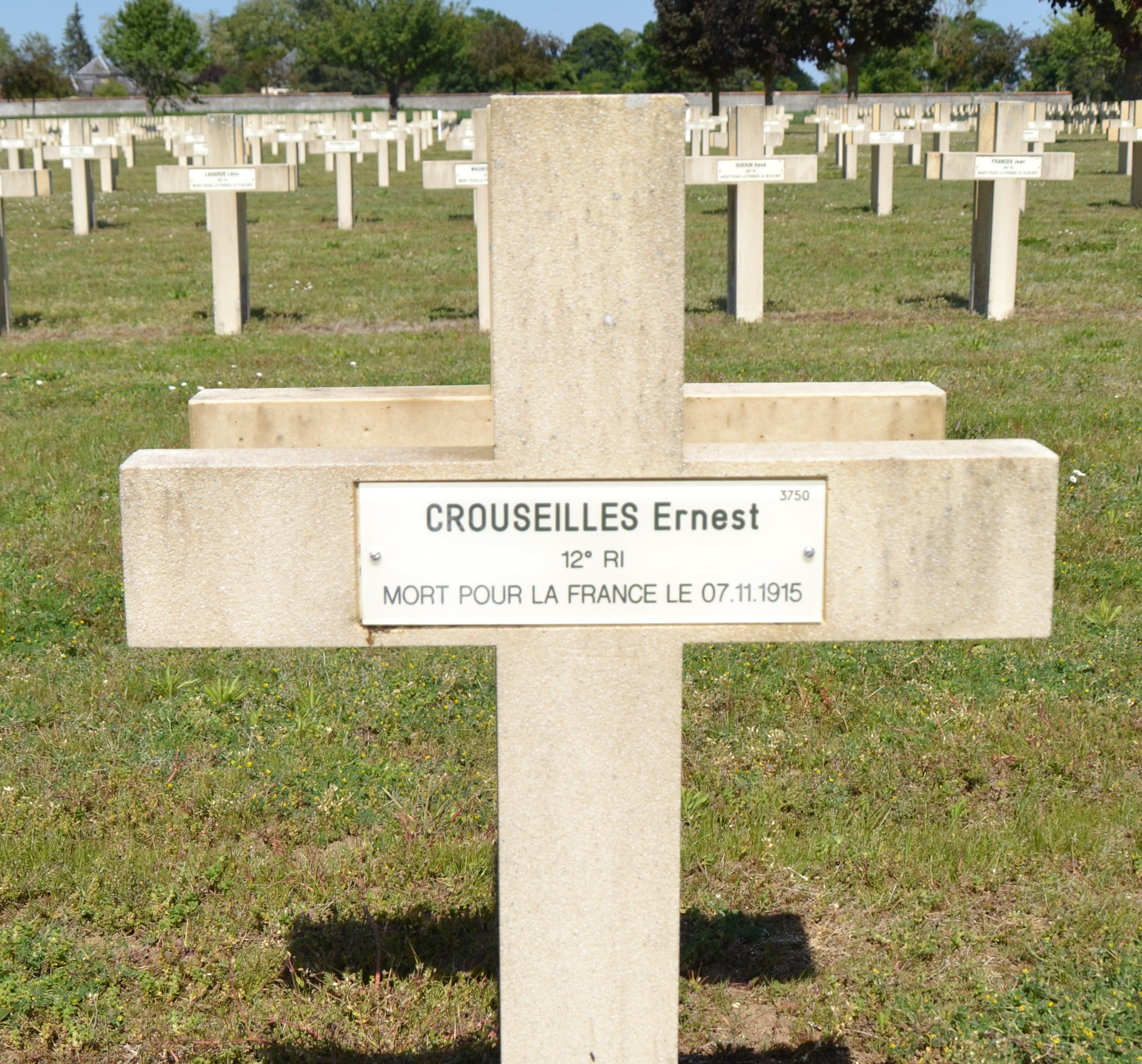 Crouseilles Ernest sépulture à Pontavert