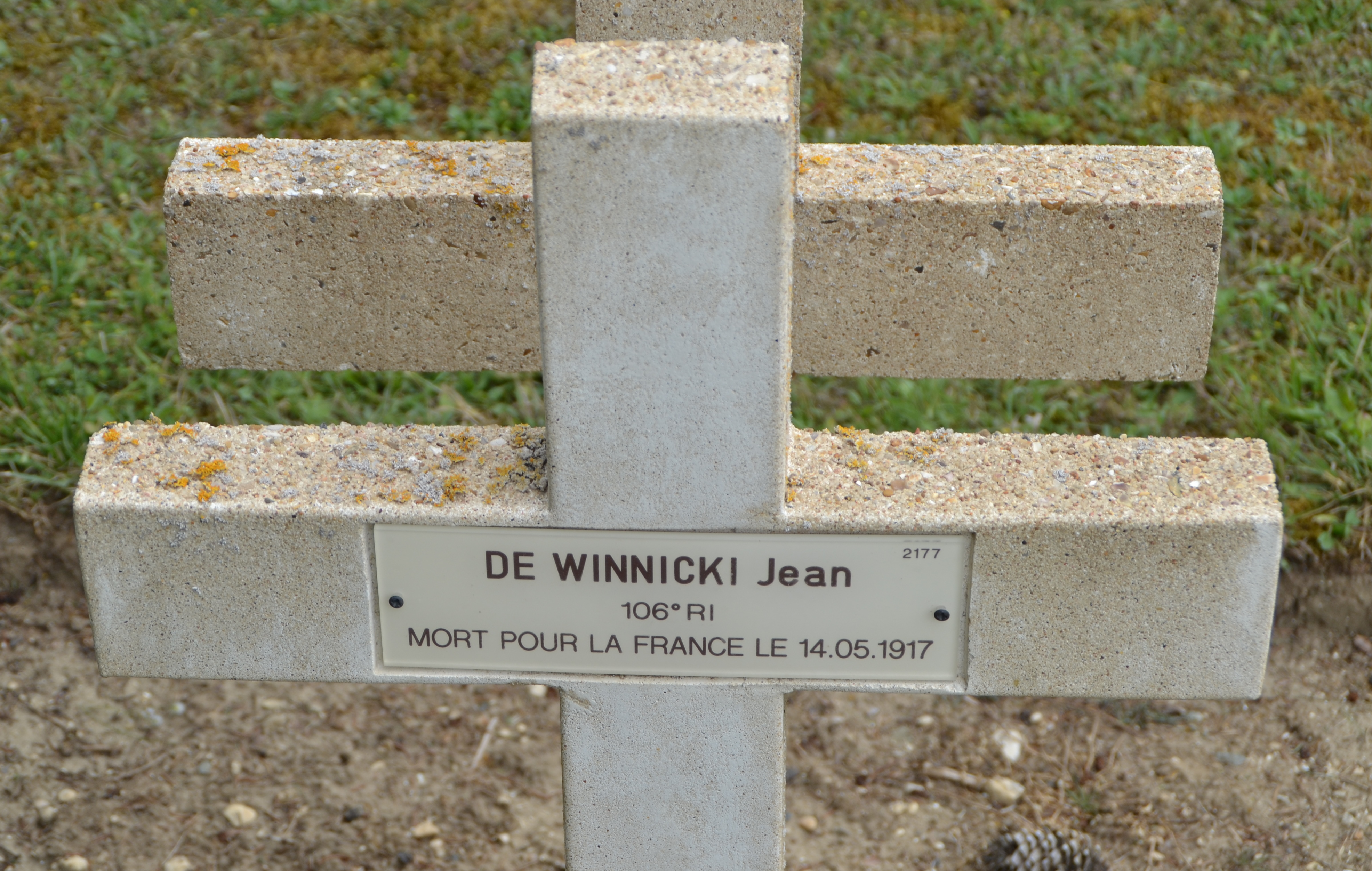 De Winnicki Jean sépulture à Soupir 1 (Aisne)