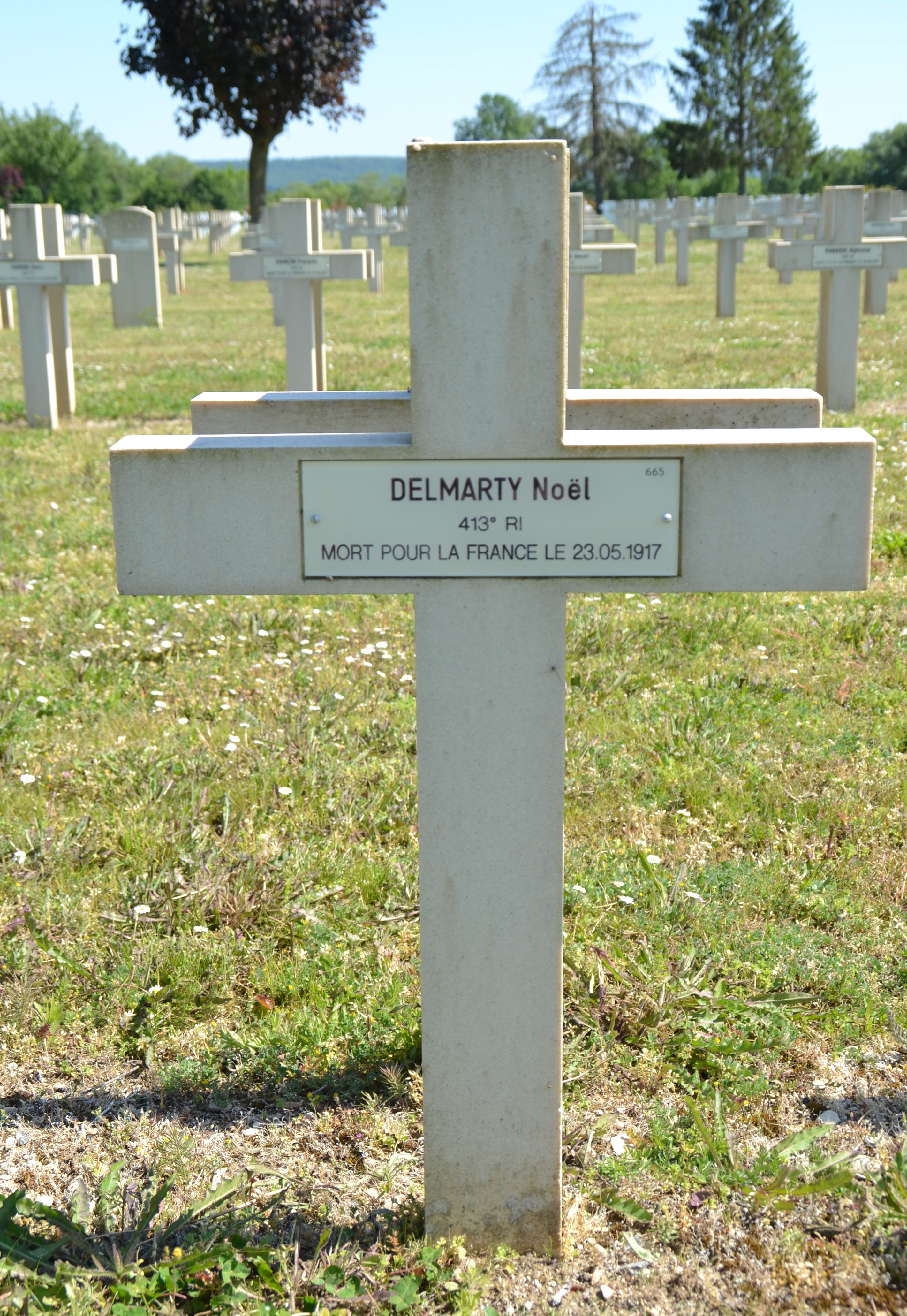 Delmarty Noël sépulture à Pontavert