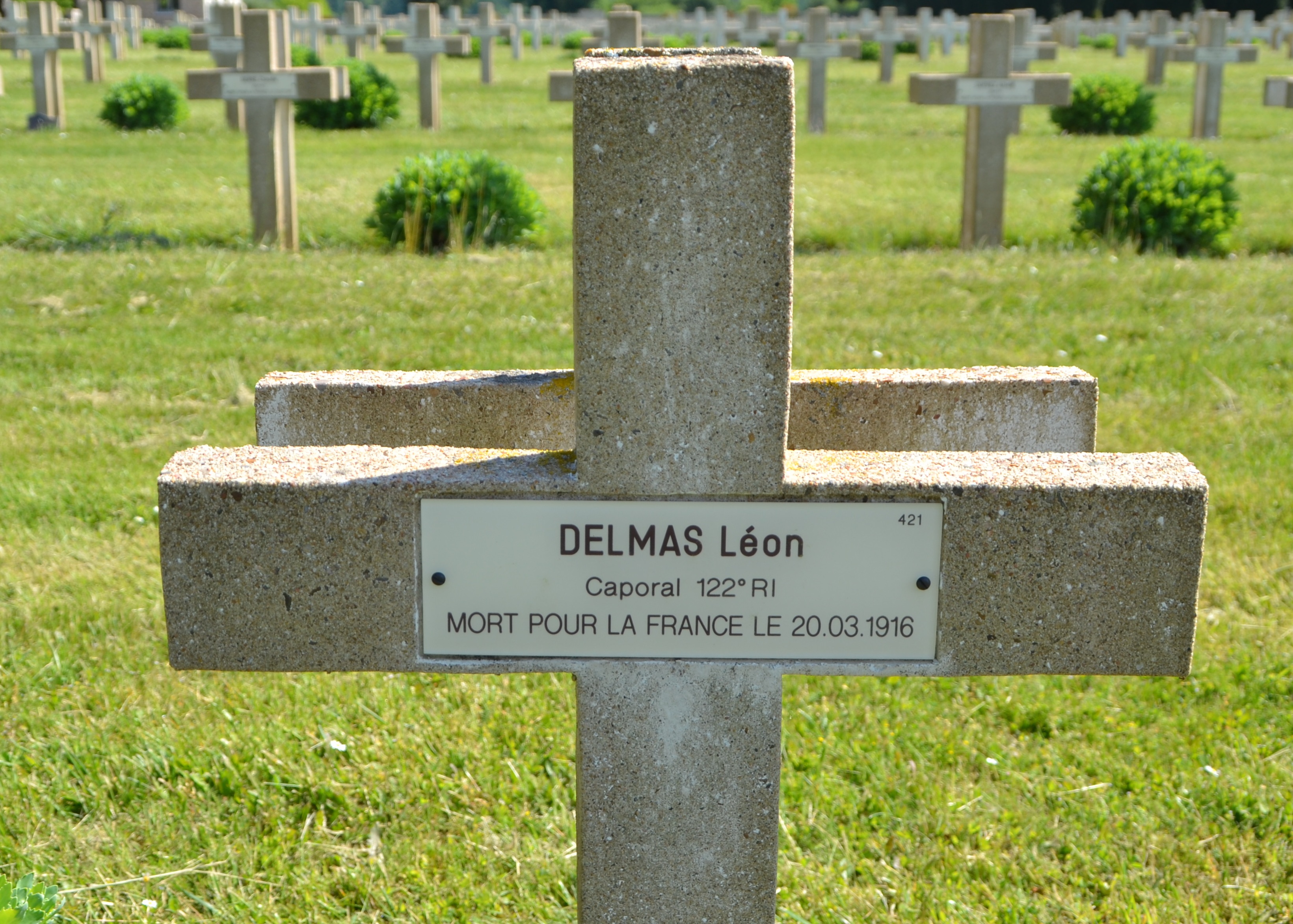 Delmas Léon sépulture à Soupir 1
