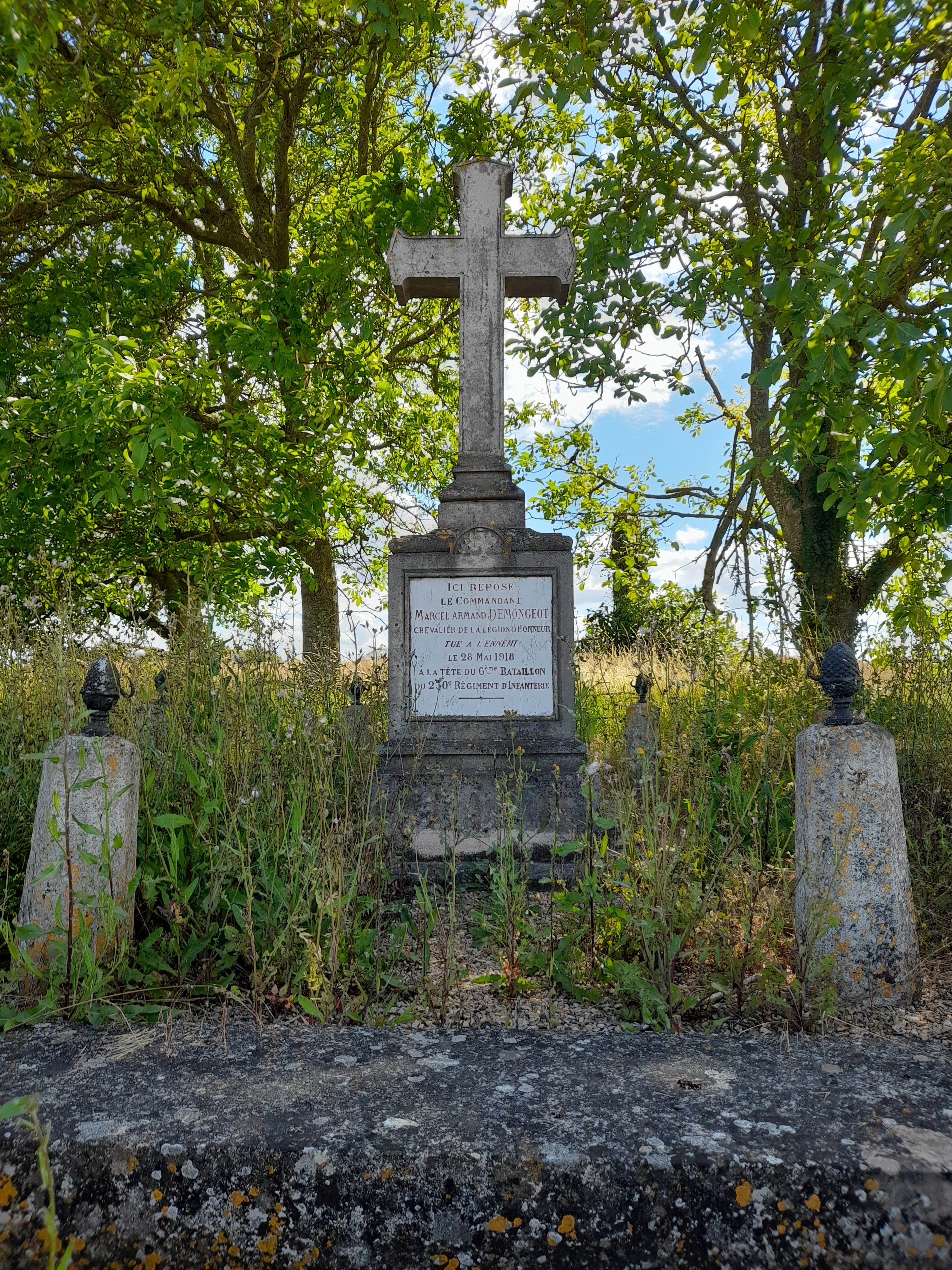 Demongeot Marcel Armand sépulture à Sancy-les-Cheminots (Aisne)