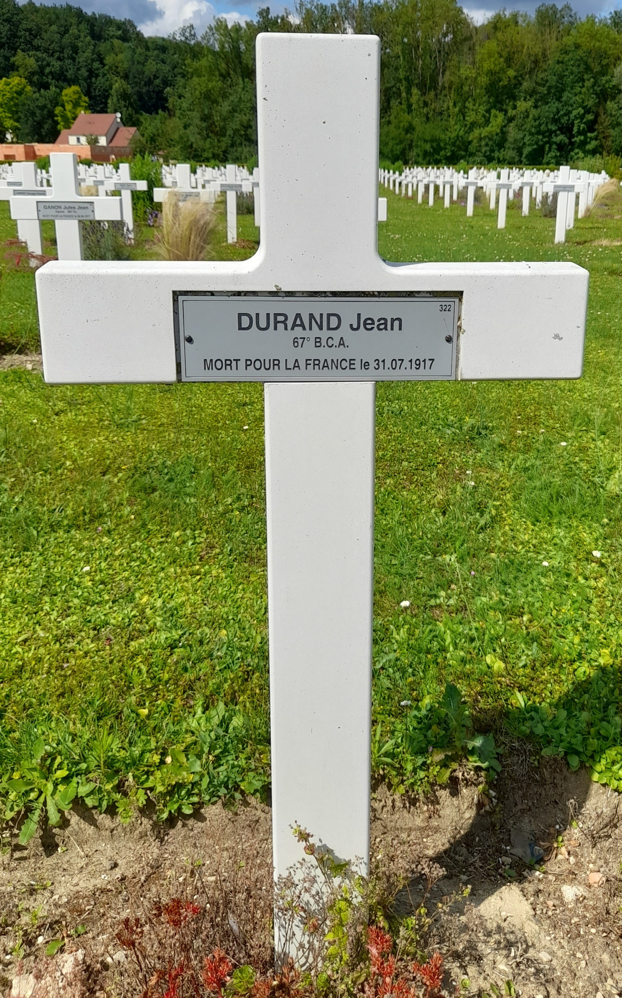Durand Jean sépulture à Vailly Durand Jean sépulture à Vailly
