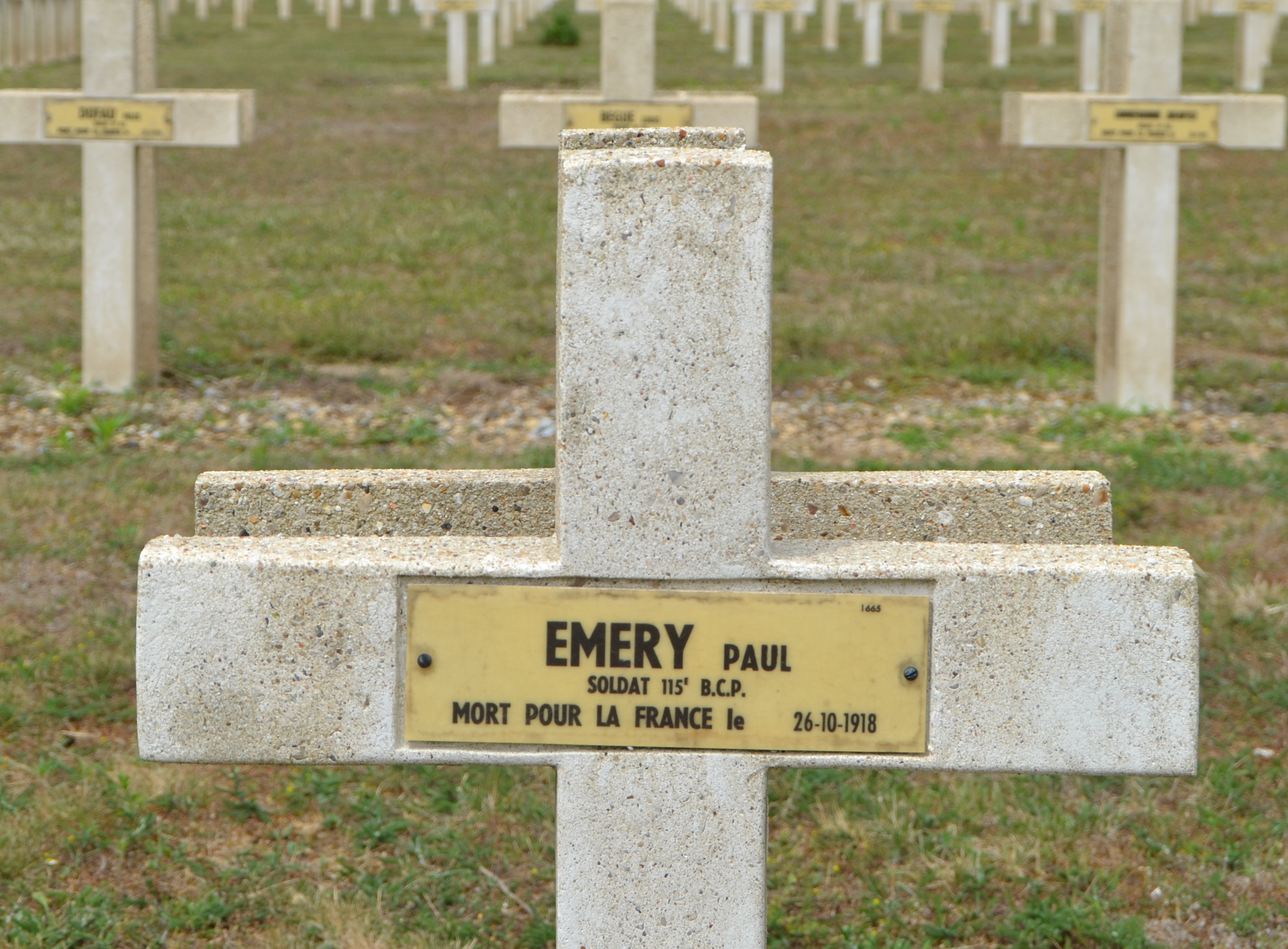 Emery Paul Elie sépulture à Soupir 2 (Aisne)