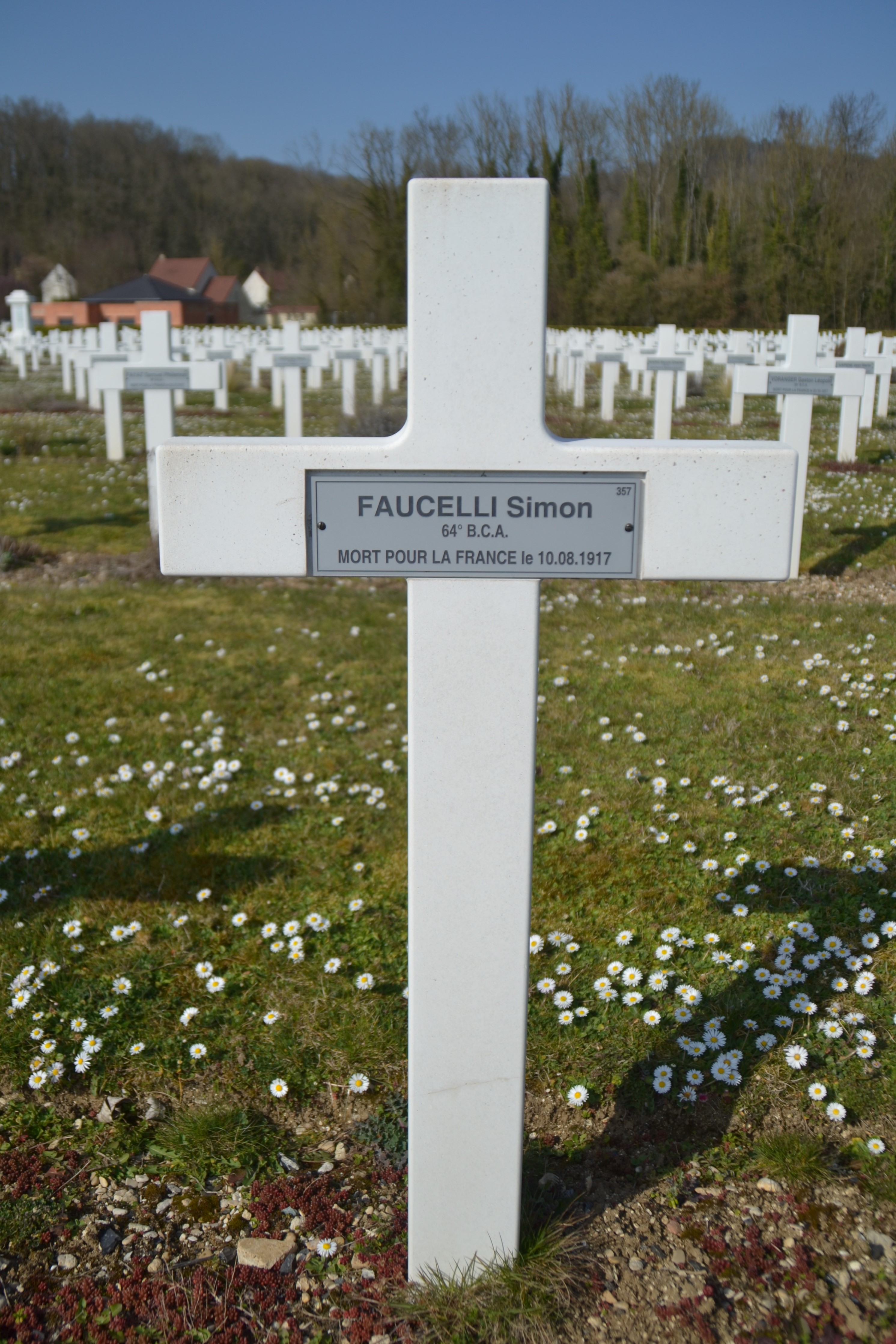 Faucelli Simon sépulture à Vailly-sur-Aisne (Aisne)