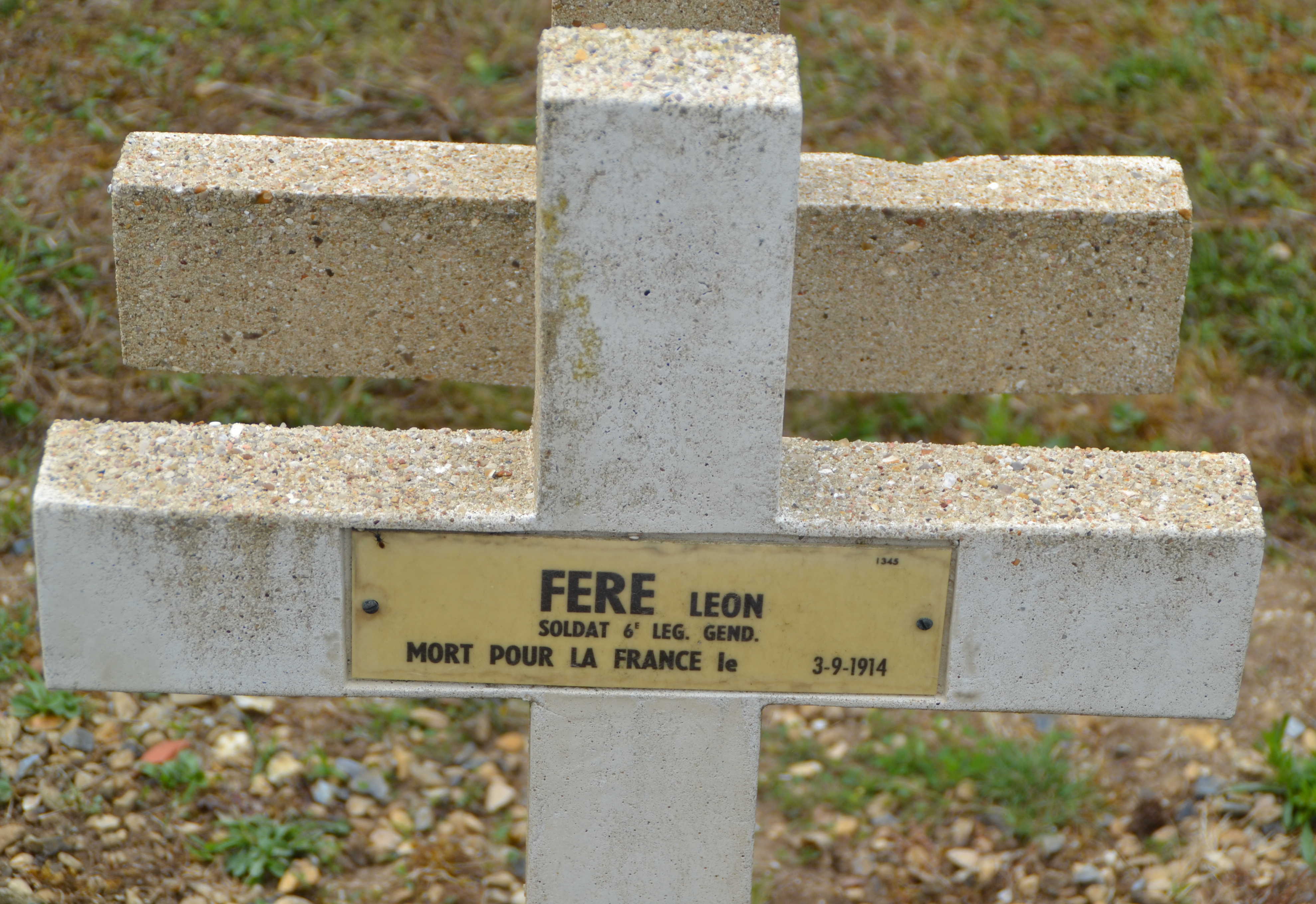 Féré Léon sépulture à Soupir 2 (Aisne)