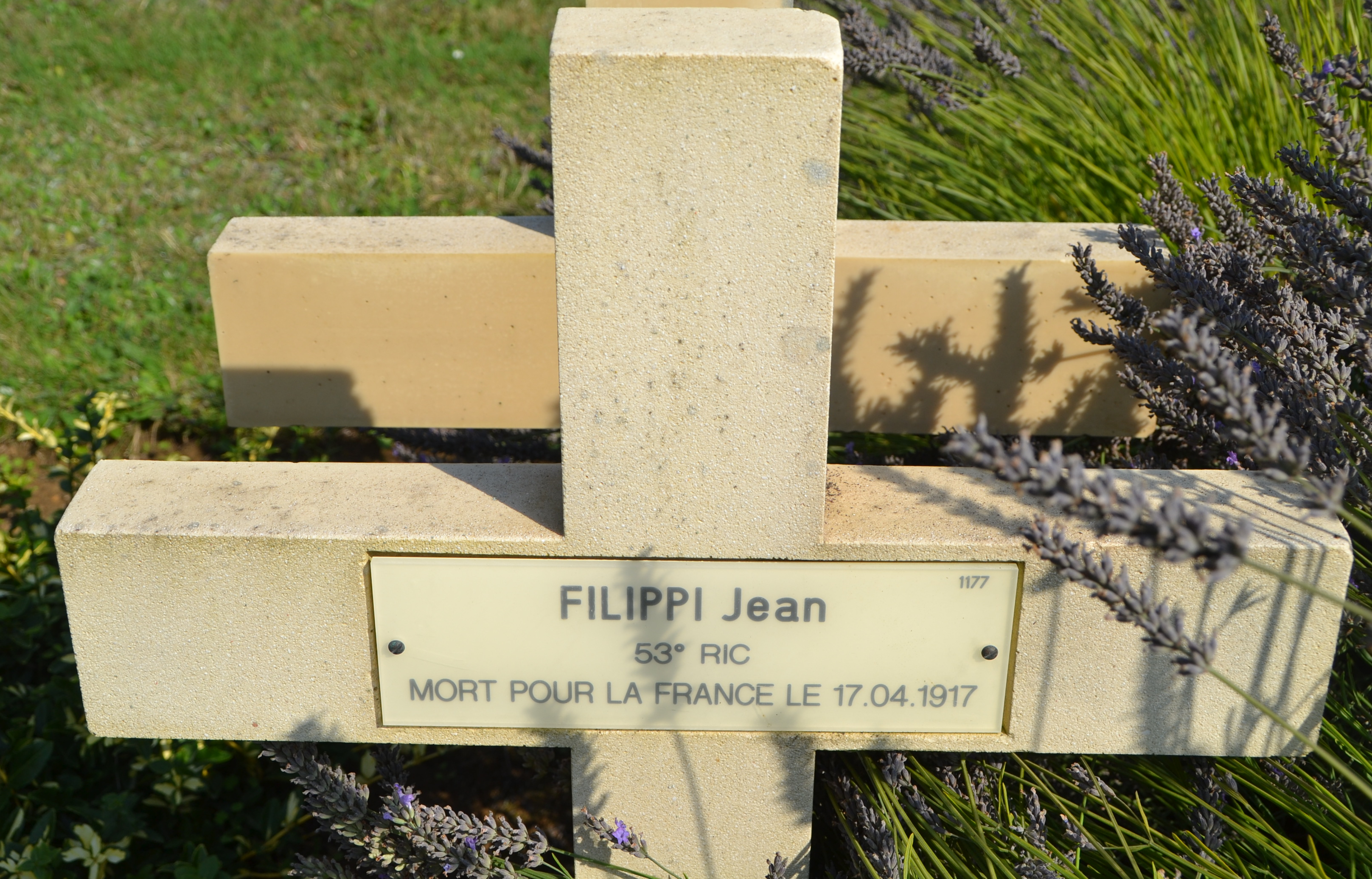 Filippi Jean sépulture à Cerny en Laonnois (Aisne)