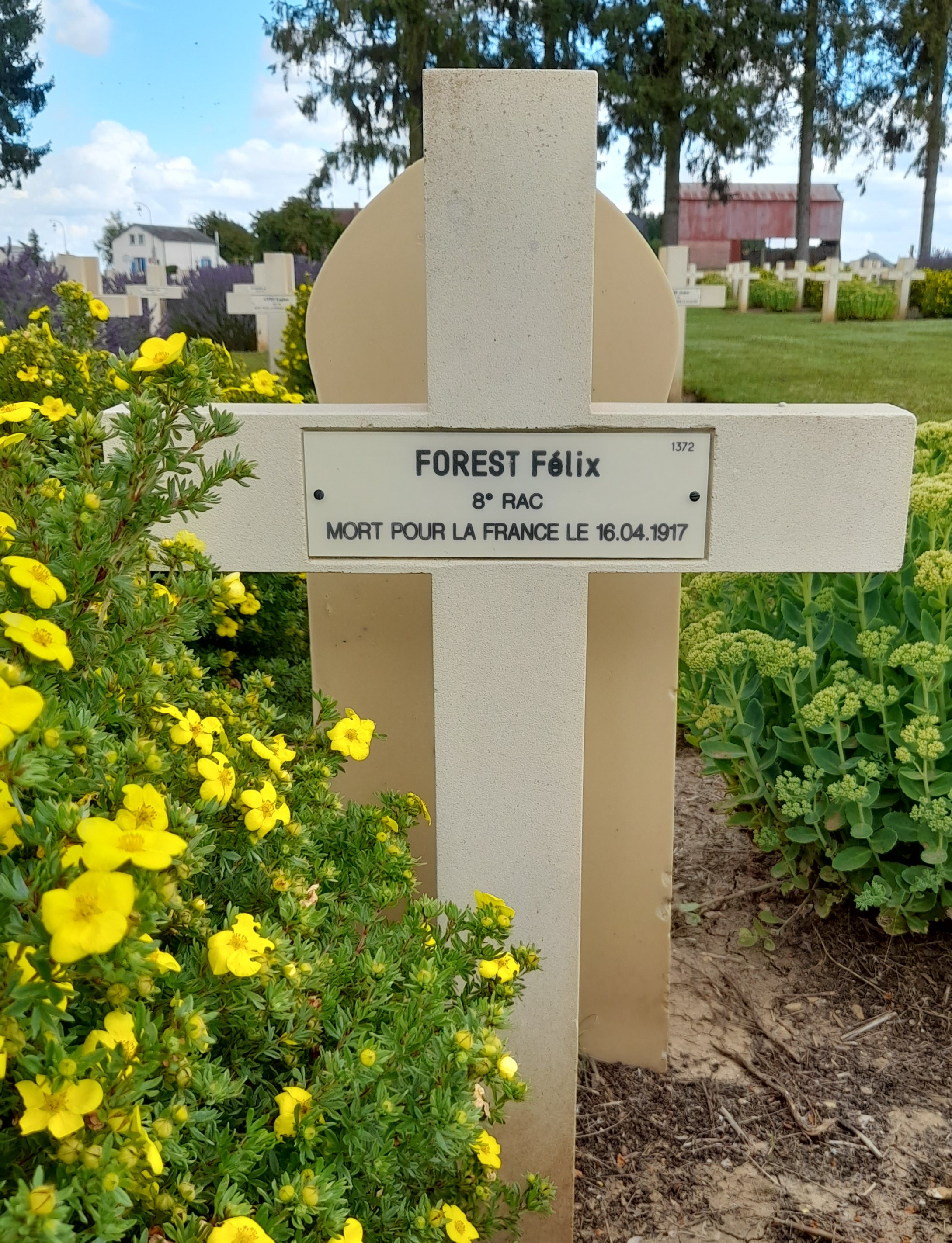 Forest Félix Antonin sépulture à Cerny 