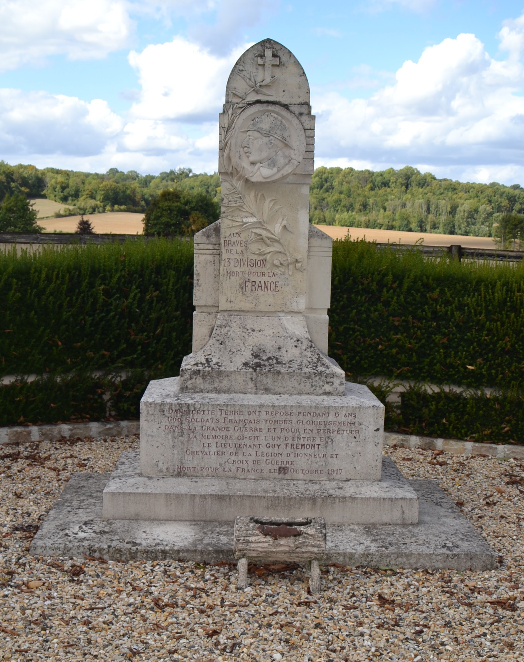 Frémont Guy Edouard sépulture à Margival (Aisne)