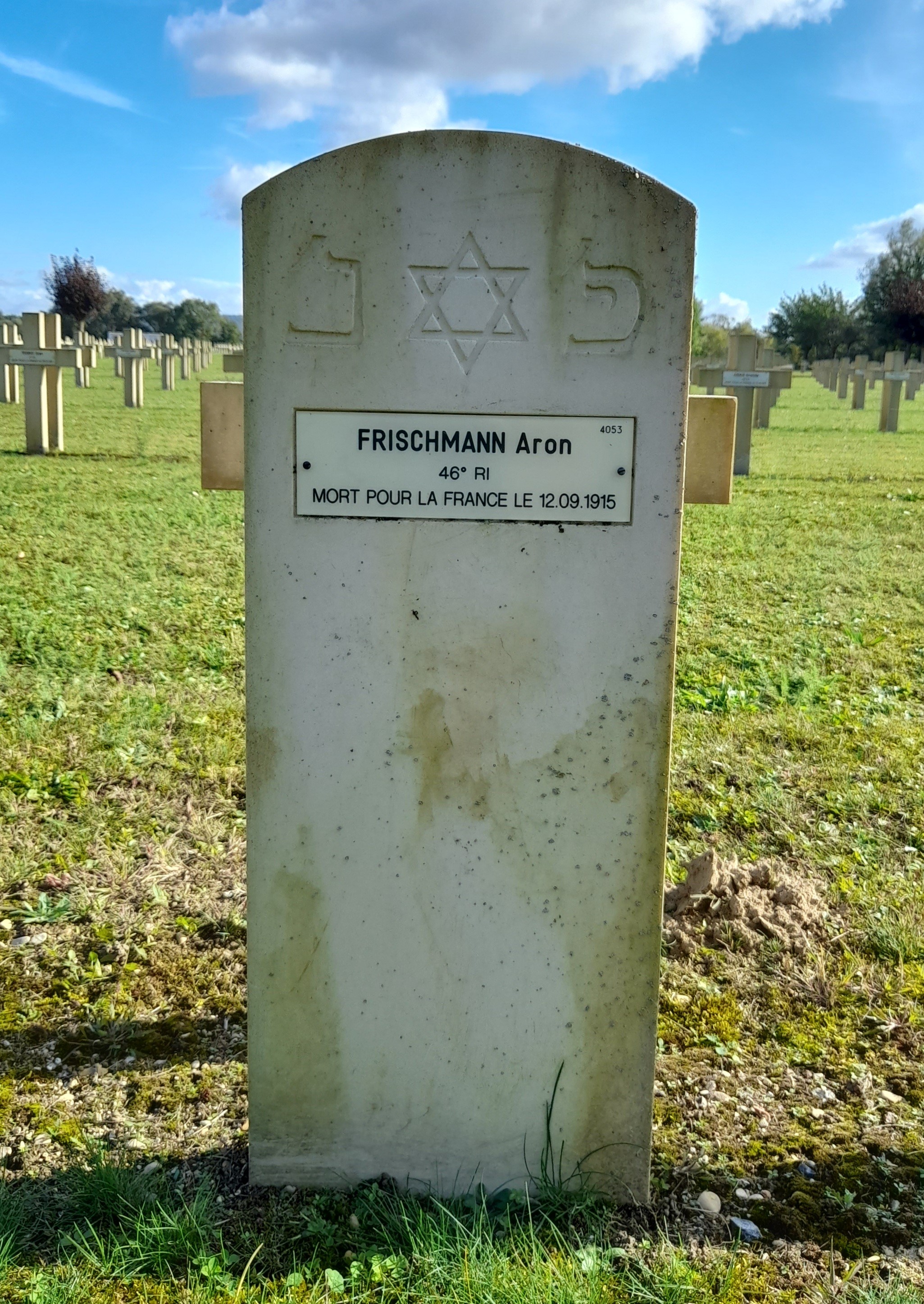 Frischmann Aron sépulture à Pontavert