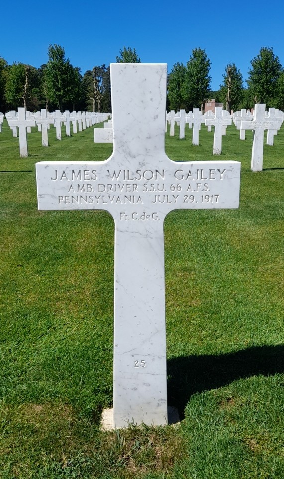Gailey James Wilson sépulture à Seringes et Nesles (Aisne) Gailey James Wilson sépulture à Seringes et Nesles (Aisne)
