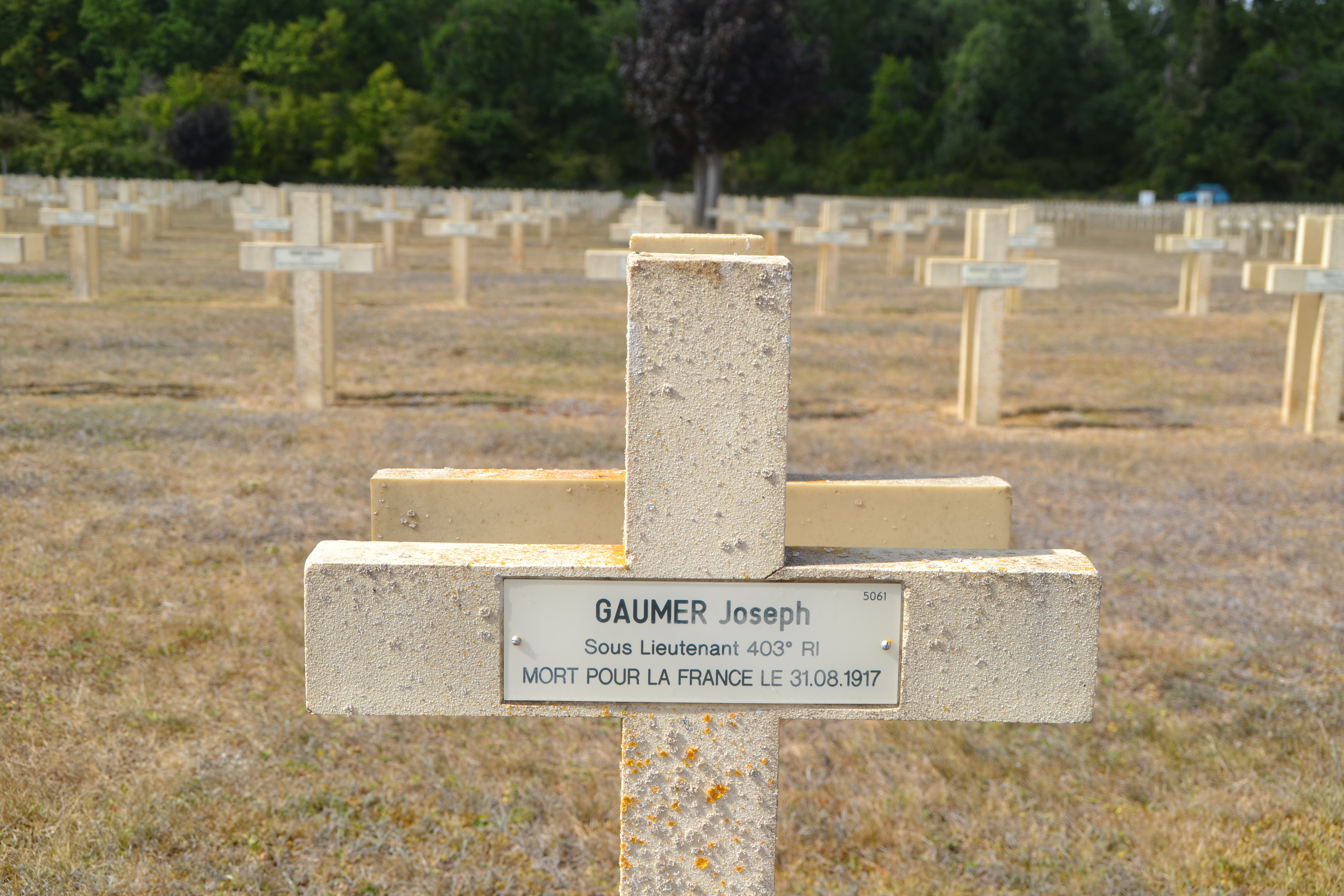 Gaumer Joseph sépulture à Pontavert (Aisne)