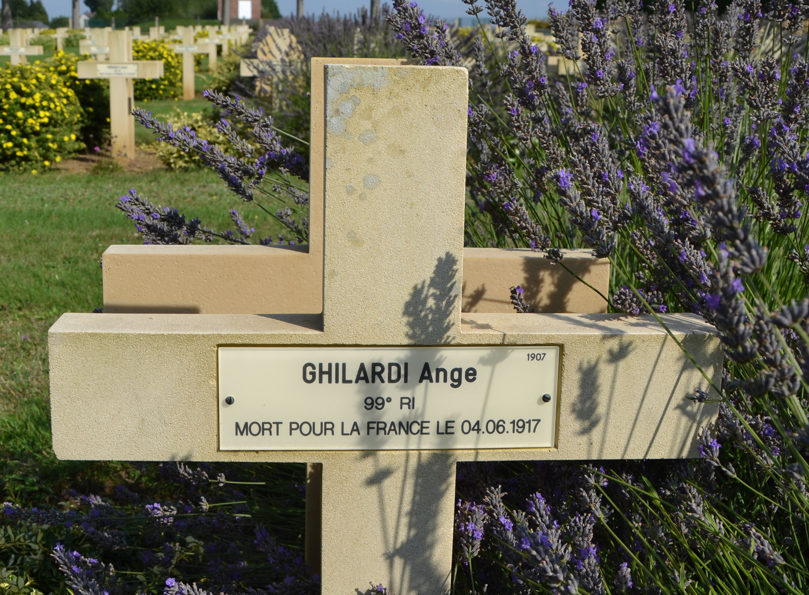 Ghilardi Ange sépulture à Cerny en Laonnois (Aisne)