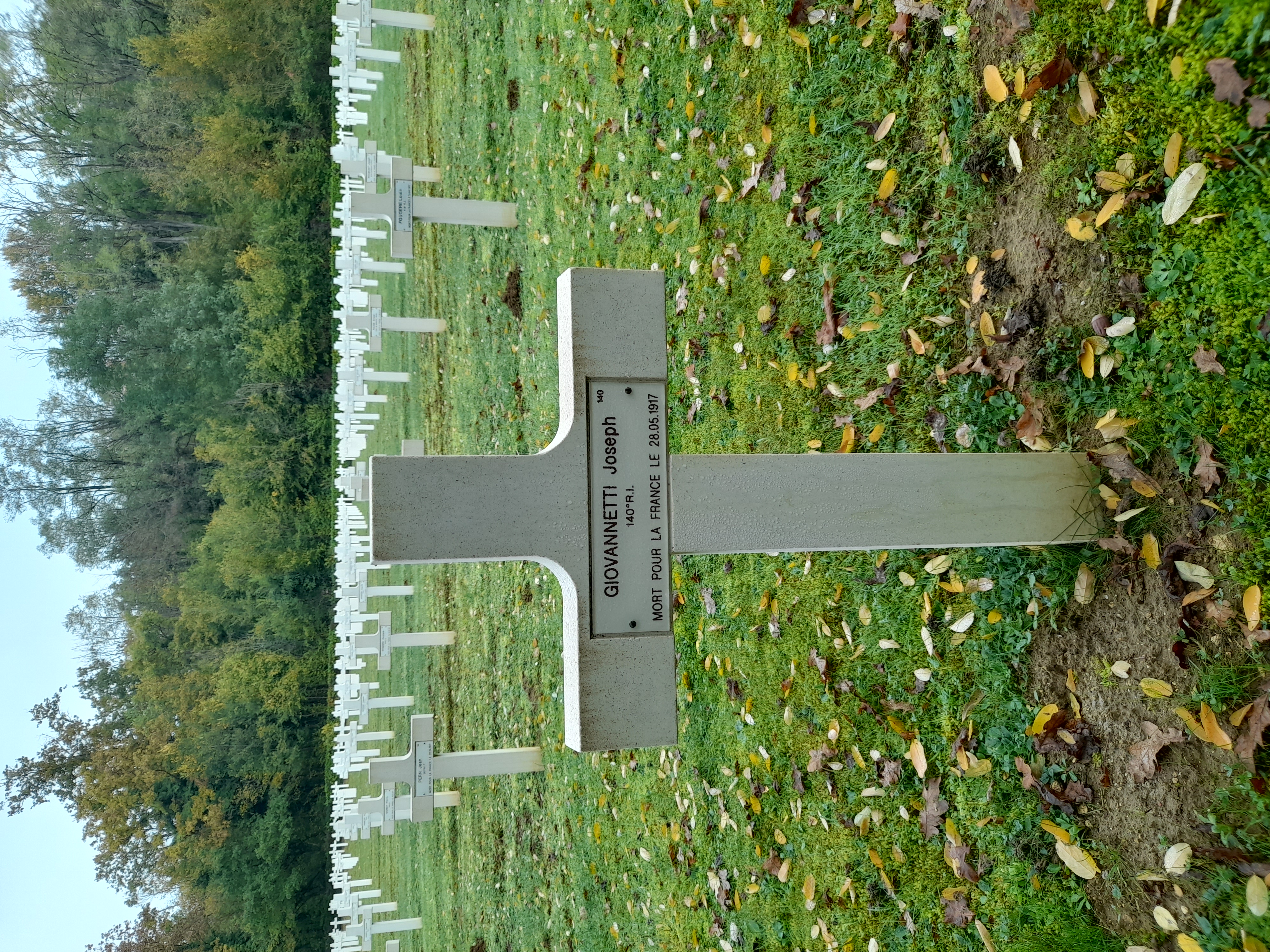 GiovannettI Jean Joseph sépulture à Oeuilly (Aisne)