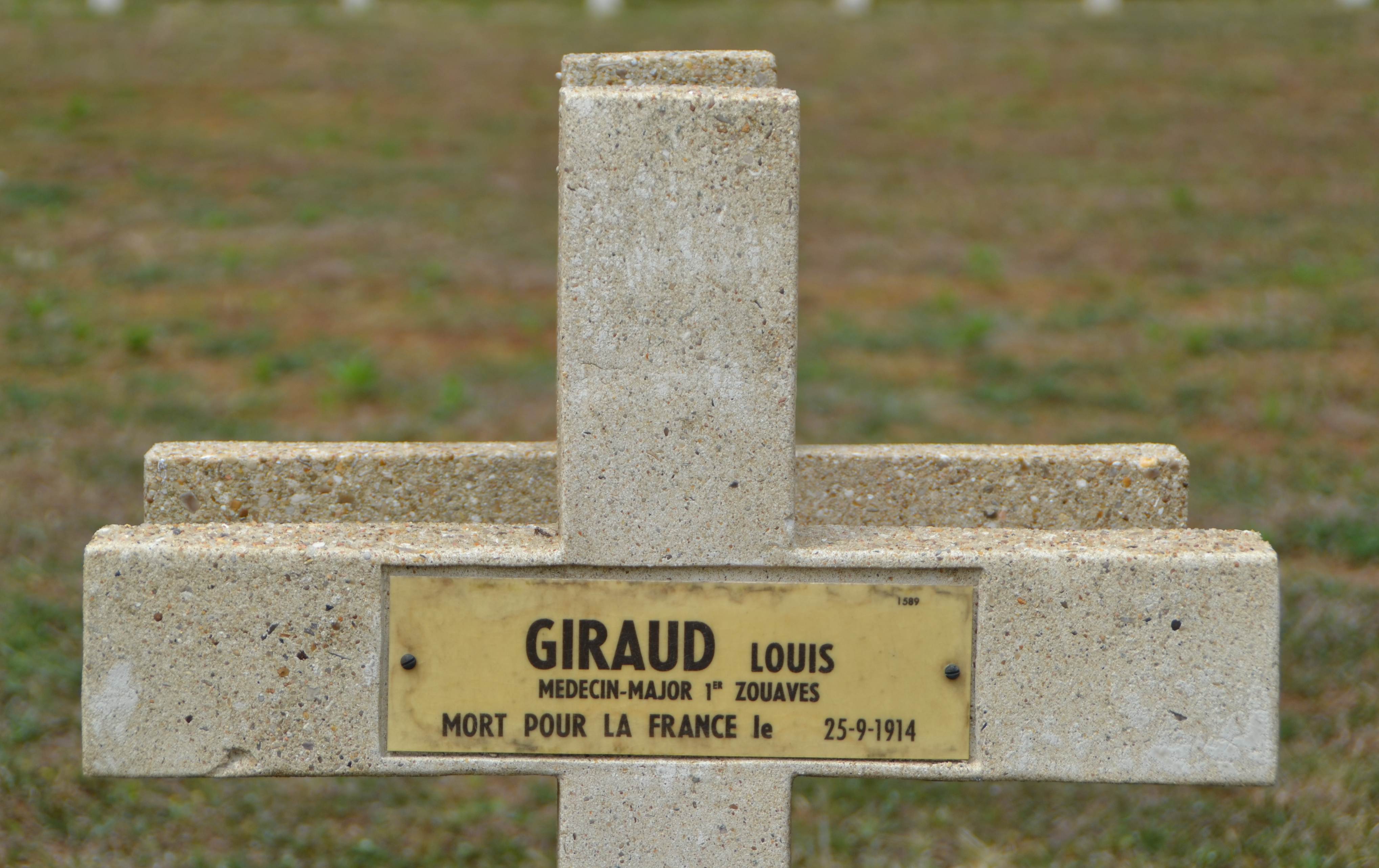 Giraud Louis sépulture à Soupir 2 (Aisne)