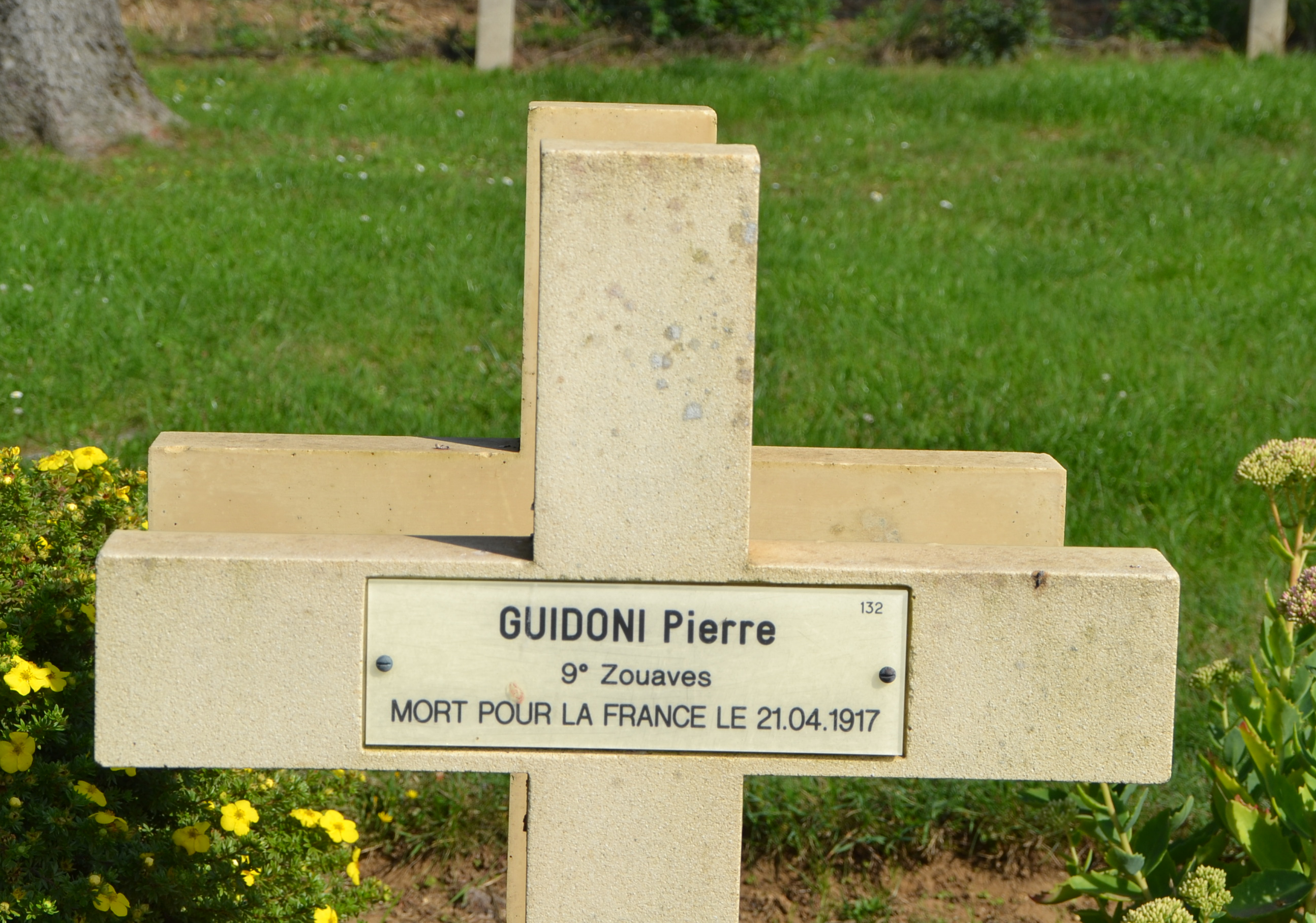 Guidoni Pierre sépulture à Cerny en Laonnois (Aisne) 